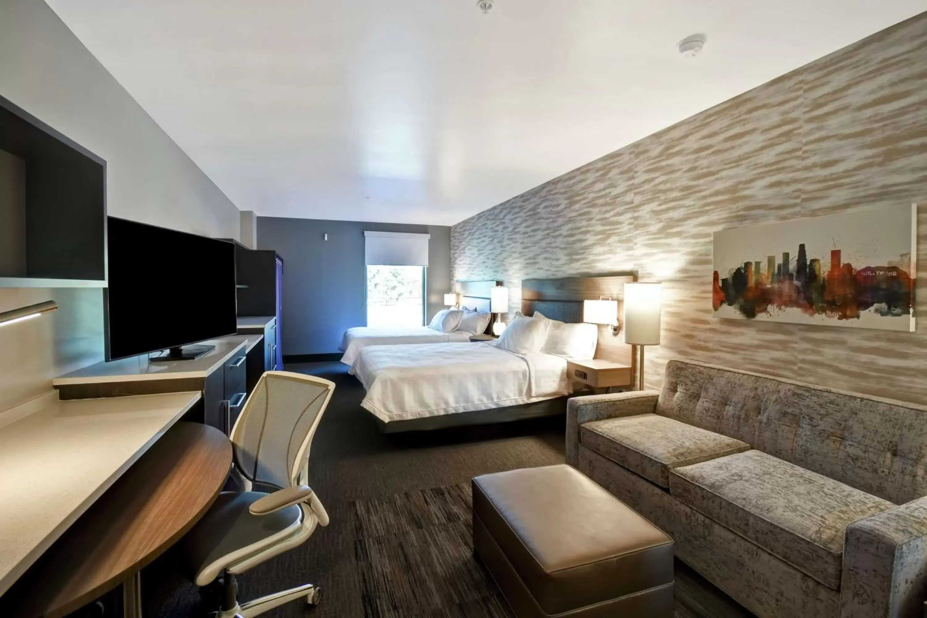 Bedroom in Home2 Suites by Hilton Los Angeles Montebello