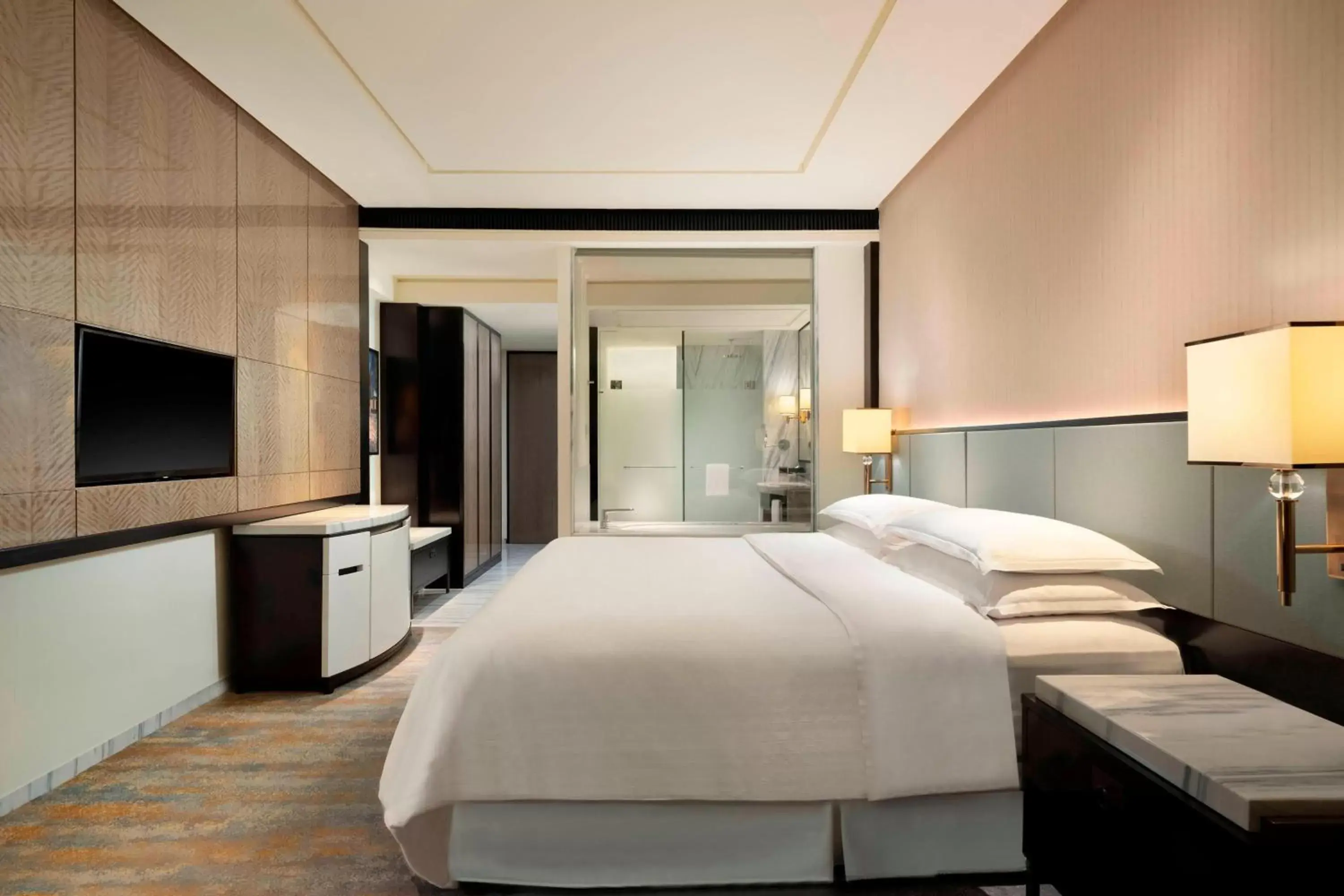 Photo of the whole room, Bed in Sheraton Grand Jakarta Gandaria City Hotel
