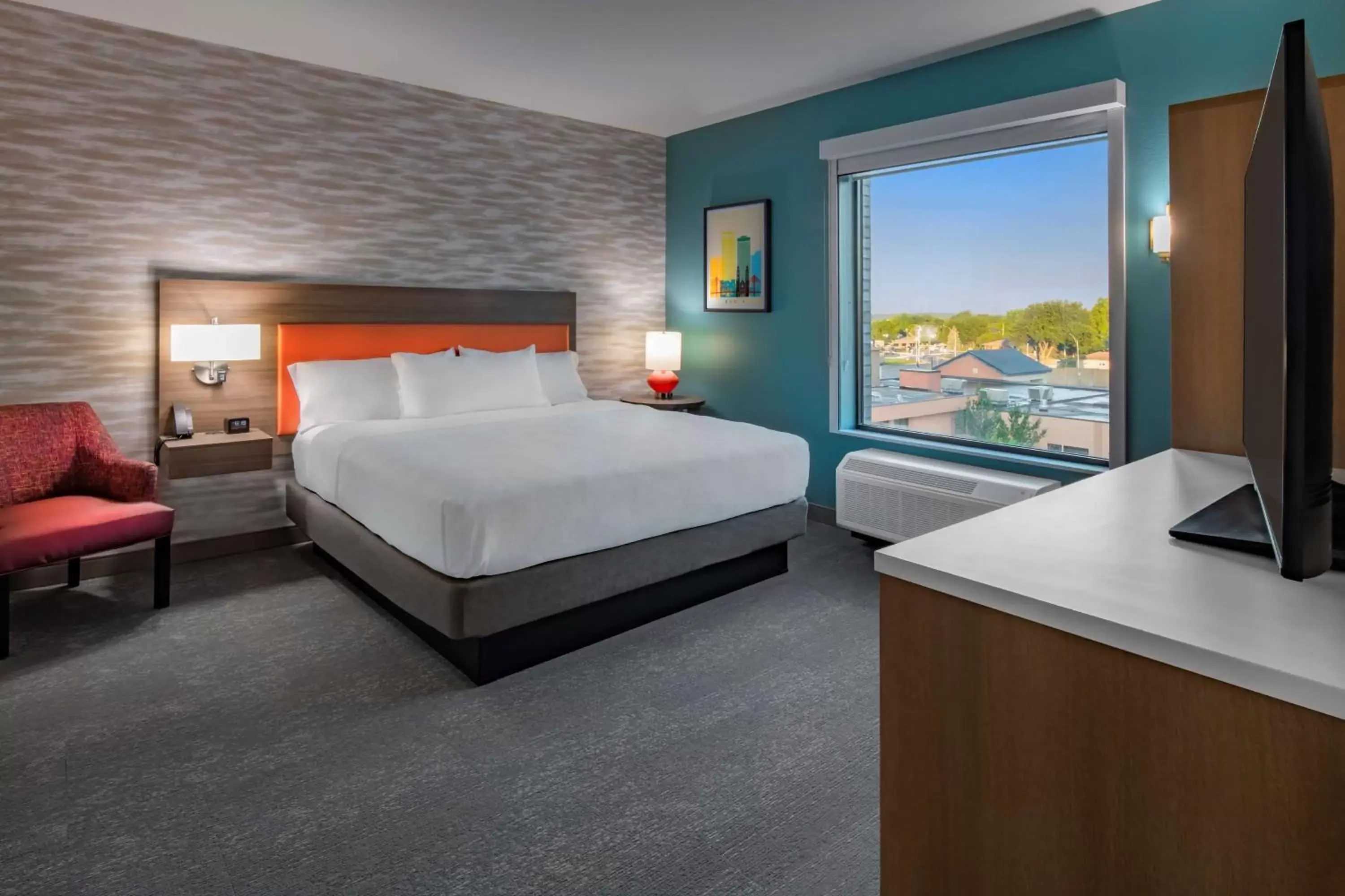 Bedroom, Bed in Home2 Suites by Hilton Omaha I-80 at 72nd Street, NE