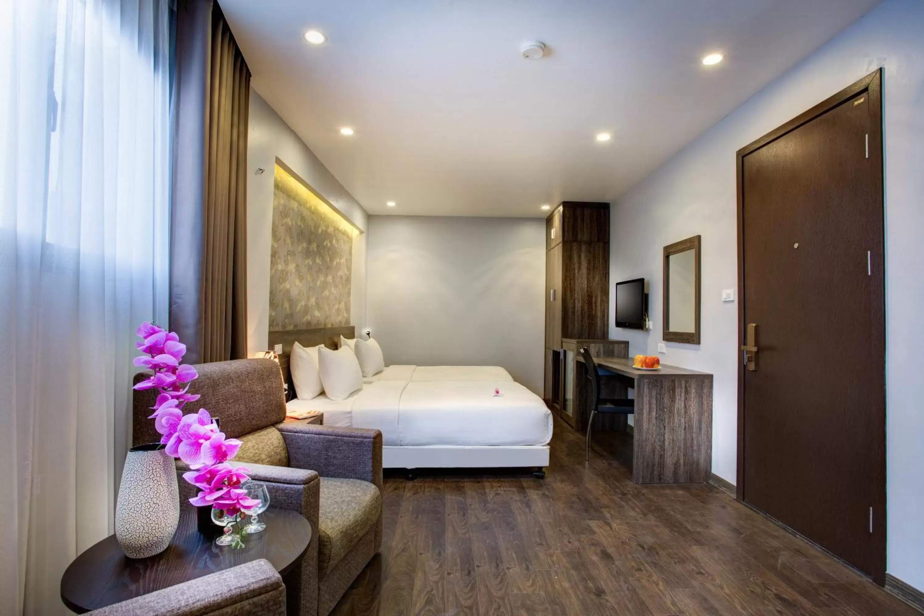 Bed in My Linh Hotel Bed in My Linh Hotel