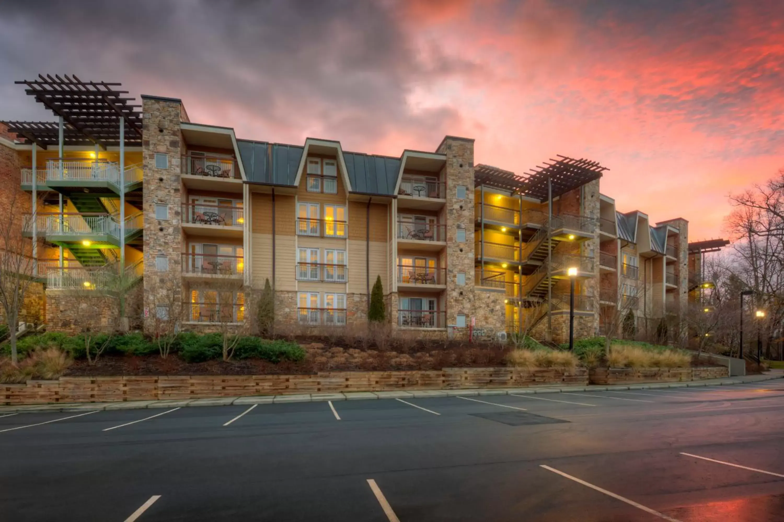 Facade/entrance, Property Building in The Residences at Biltmore - Asheville