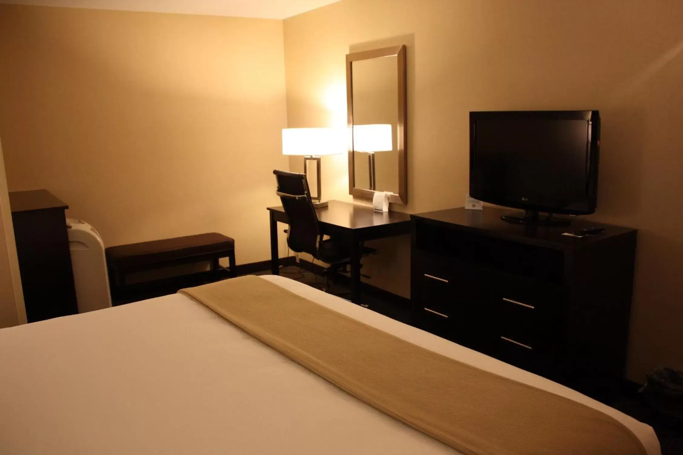 Photo of the whole room, TV/Entertainment Center in Holiday Inn Express - Ludlow - Chicopee Area, an IHG Hotel