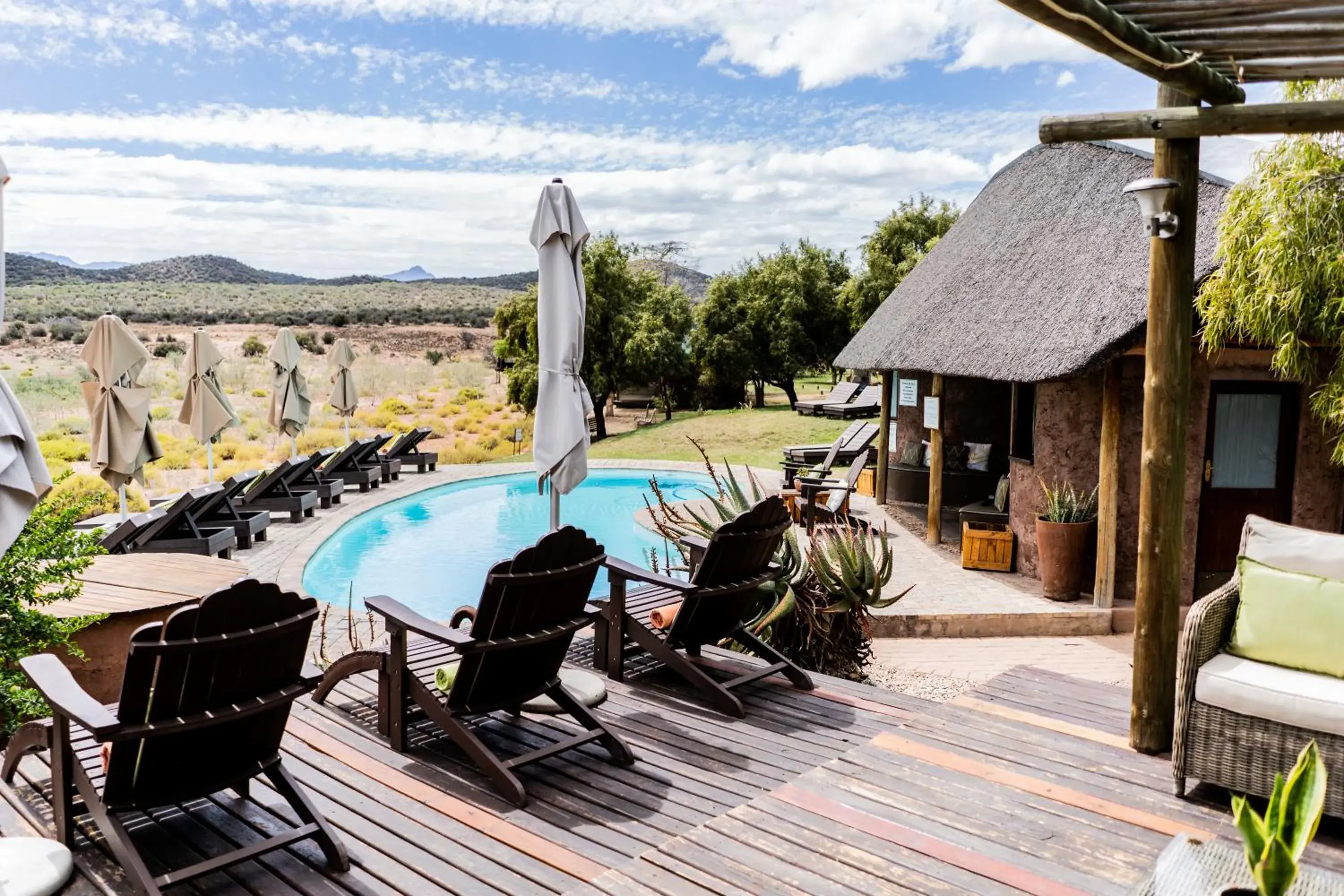 Swimming pool, Pool View in Buffelsdrift Game Lodge