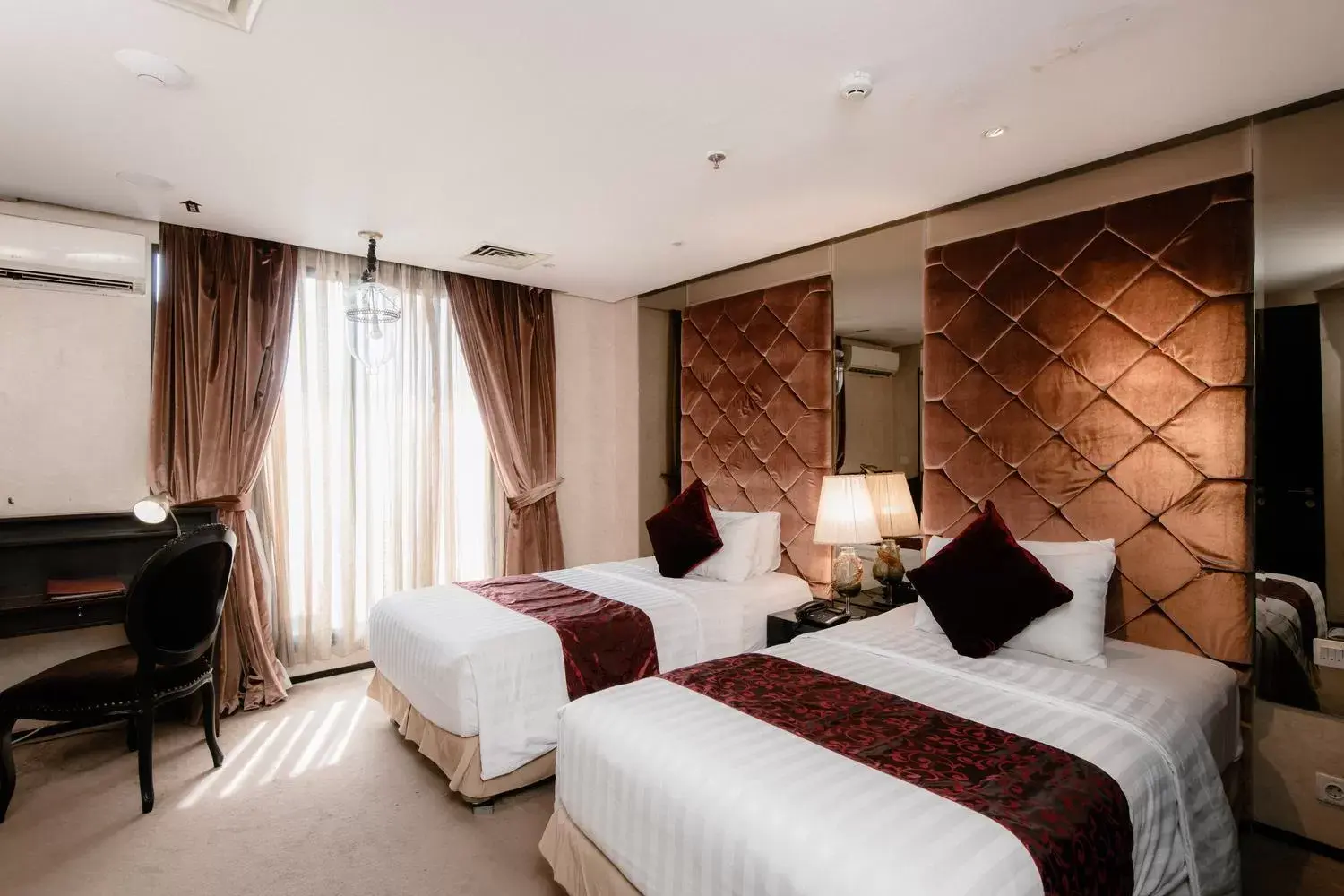 Bed in Amaroossa Hotel Bandung Indonesia