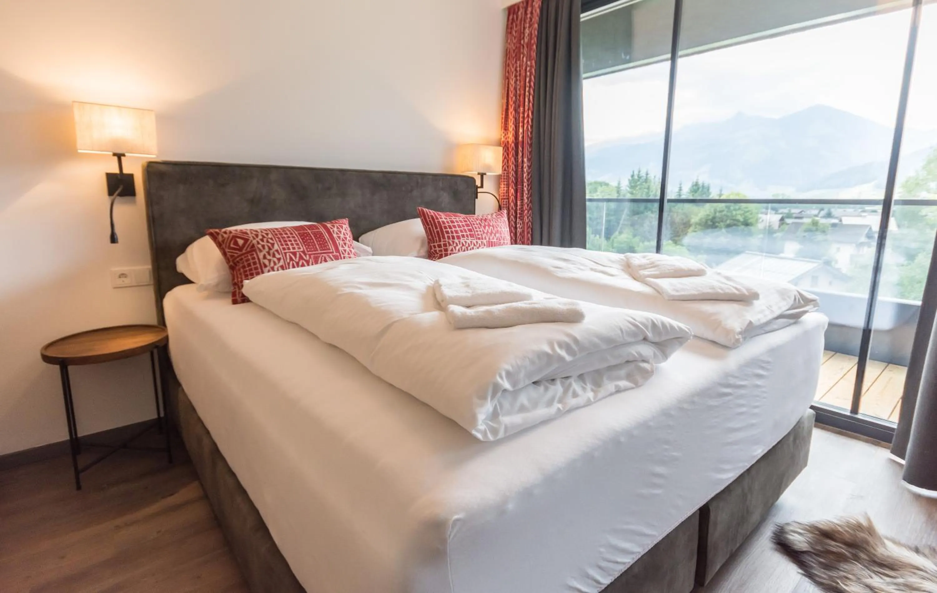 Bedroom, Bed in Schönblick Residence - Absolut Alpine Apartments