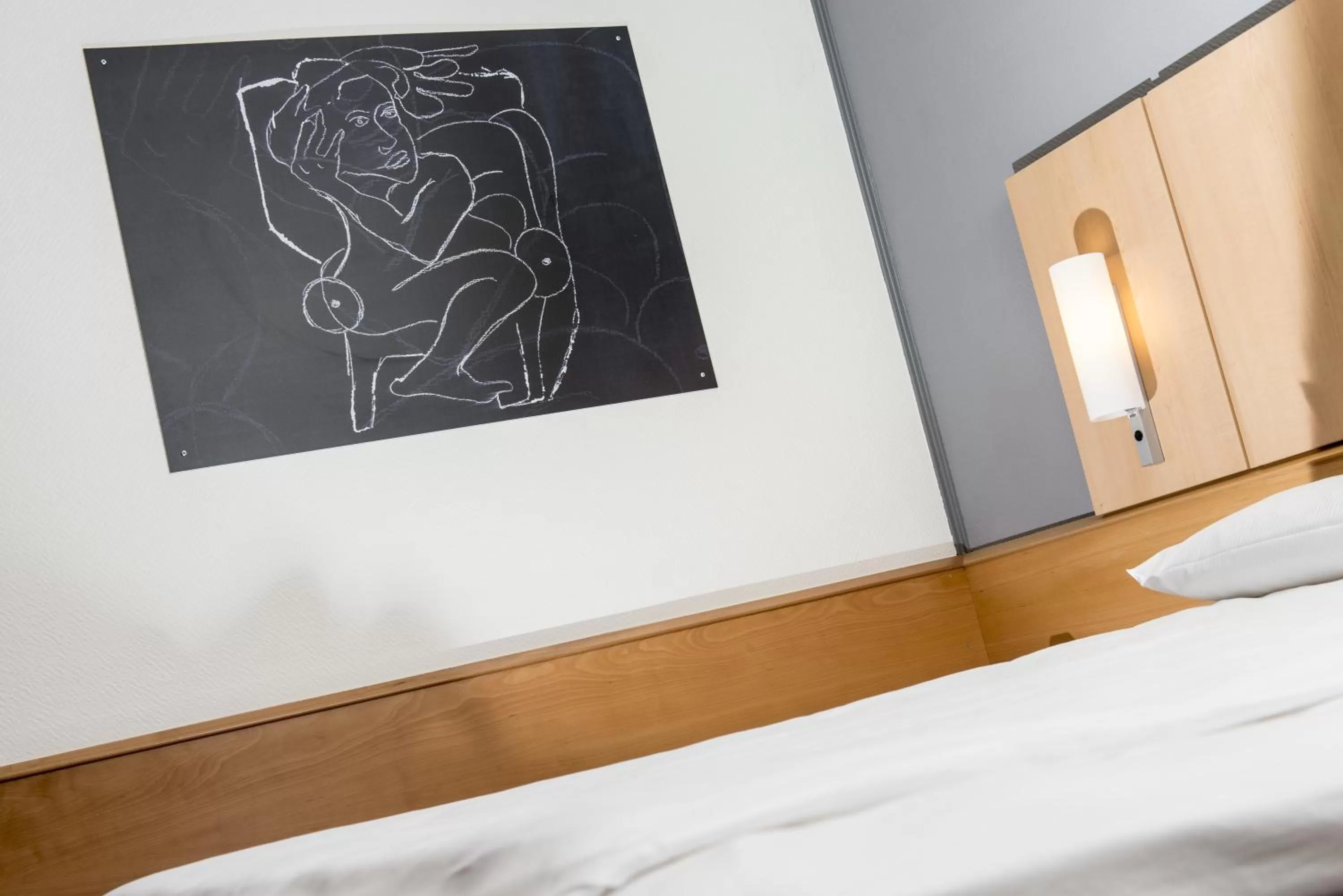 Bed in ibis Leipzig Nord-Ost