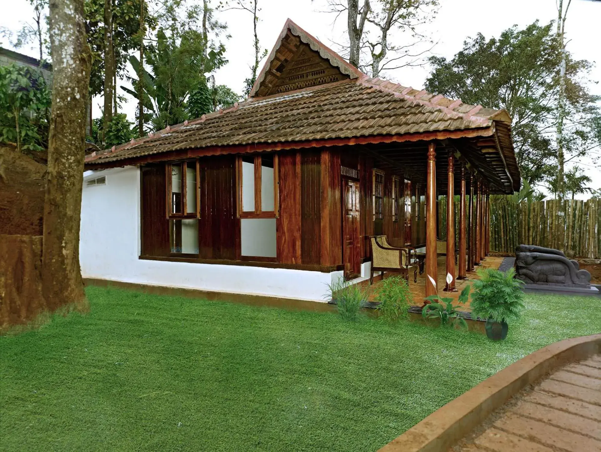 Patio, Property Building in Ragamaya Resort & Spa Munnar