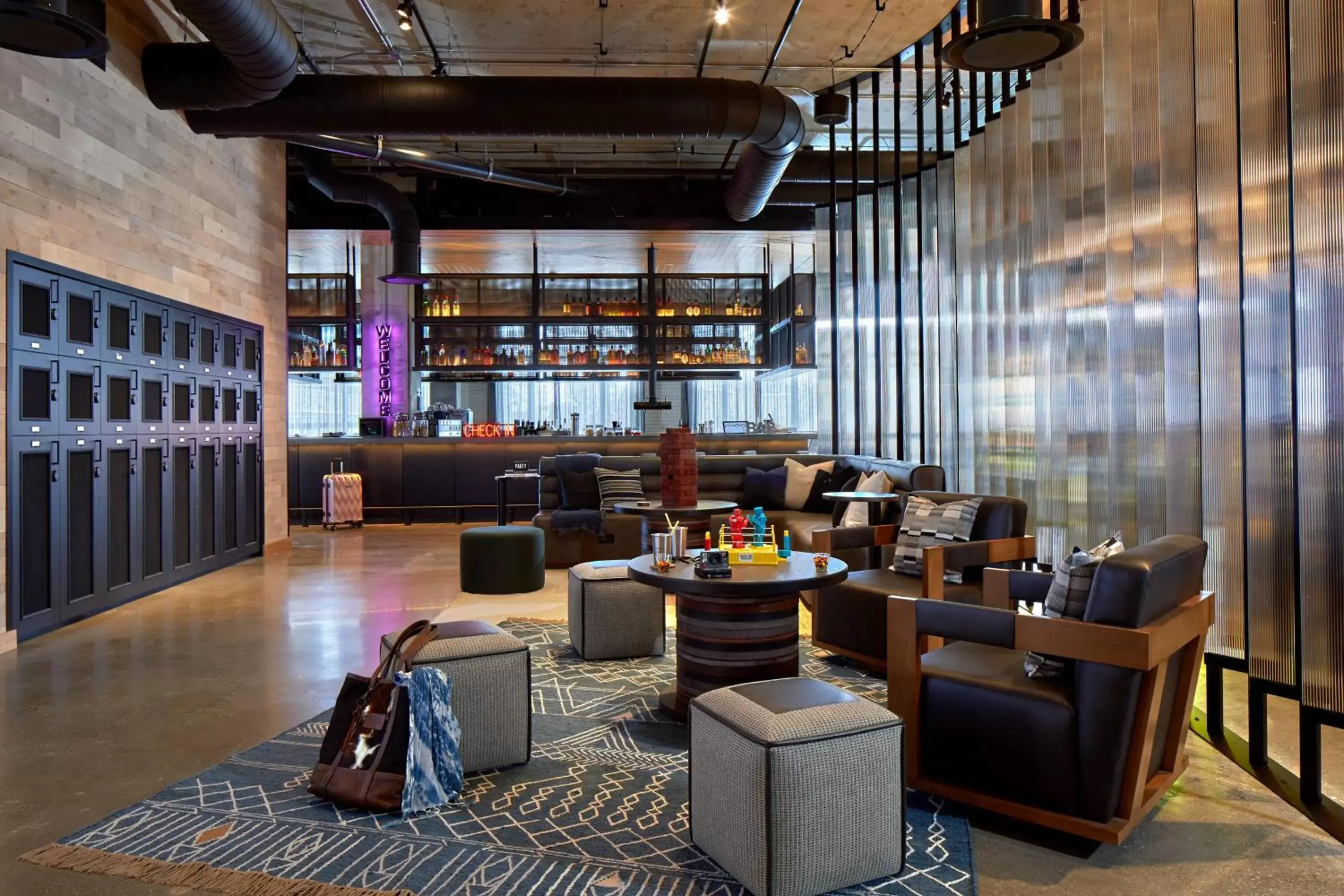 Lobby or reception, Lounge/Bar in Moxy Columbus Short North