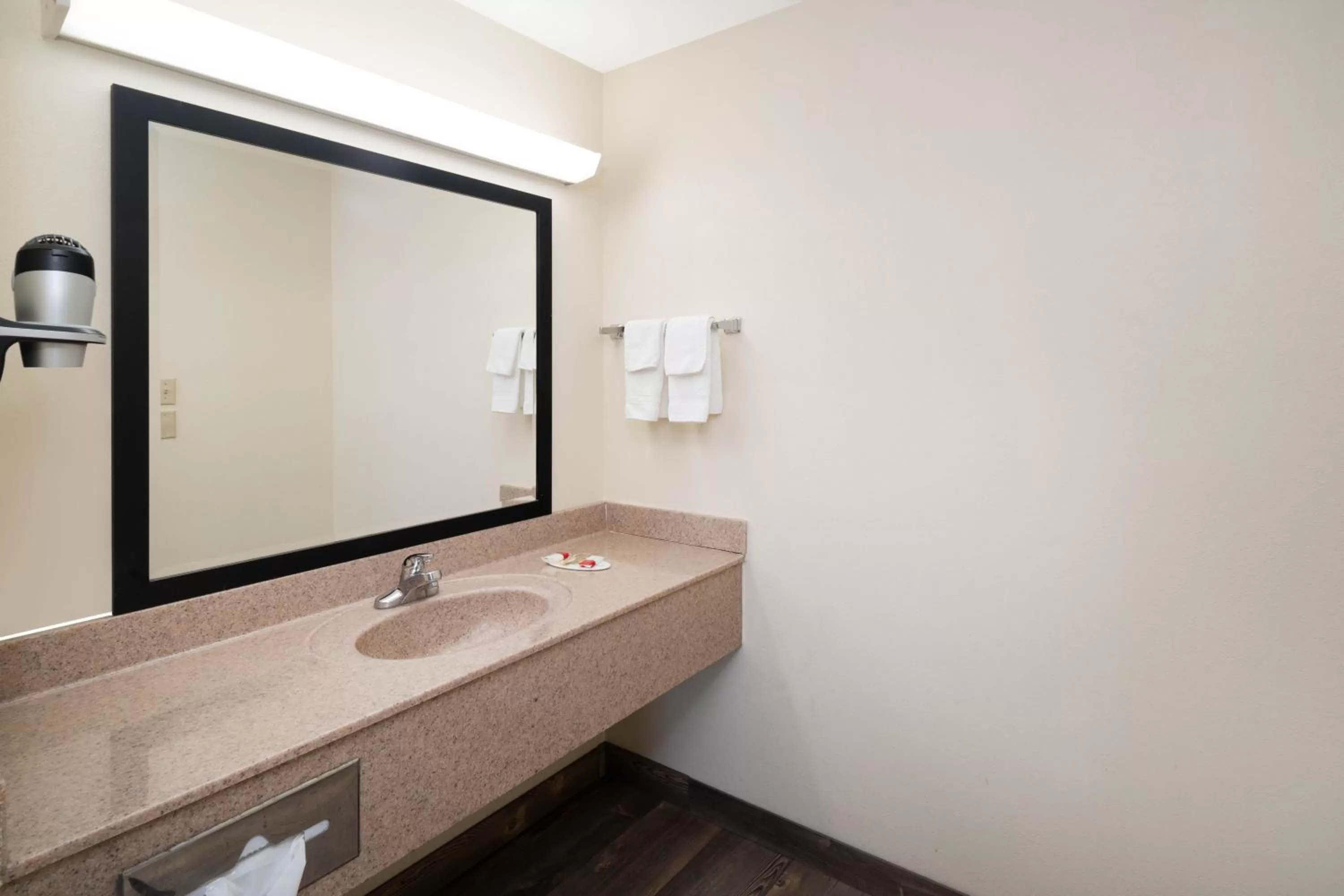 Bathroom in Super 8 by Wyndham Cleveland