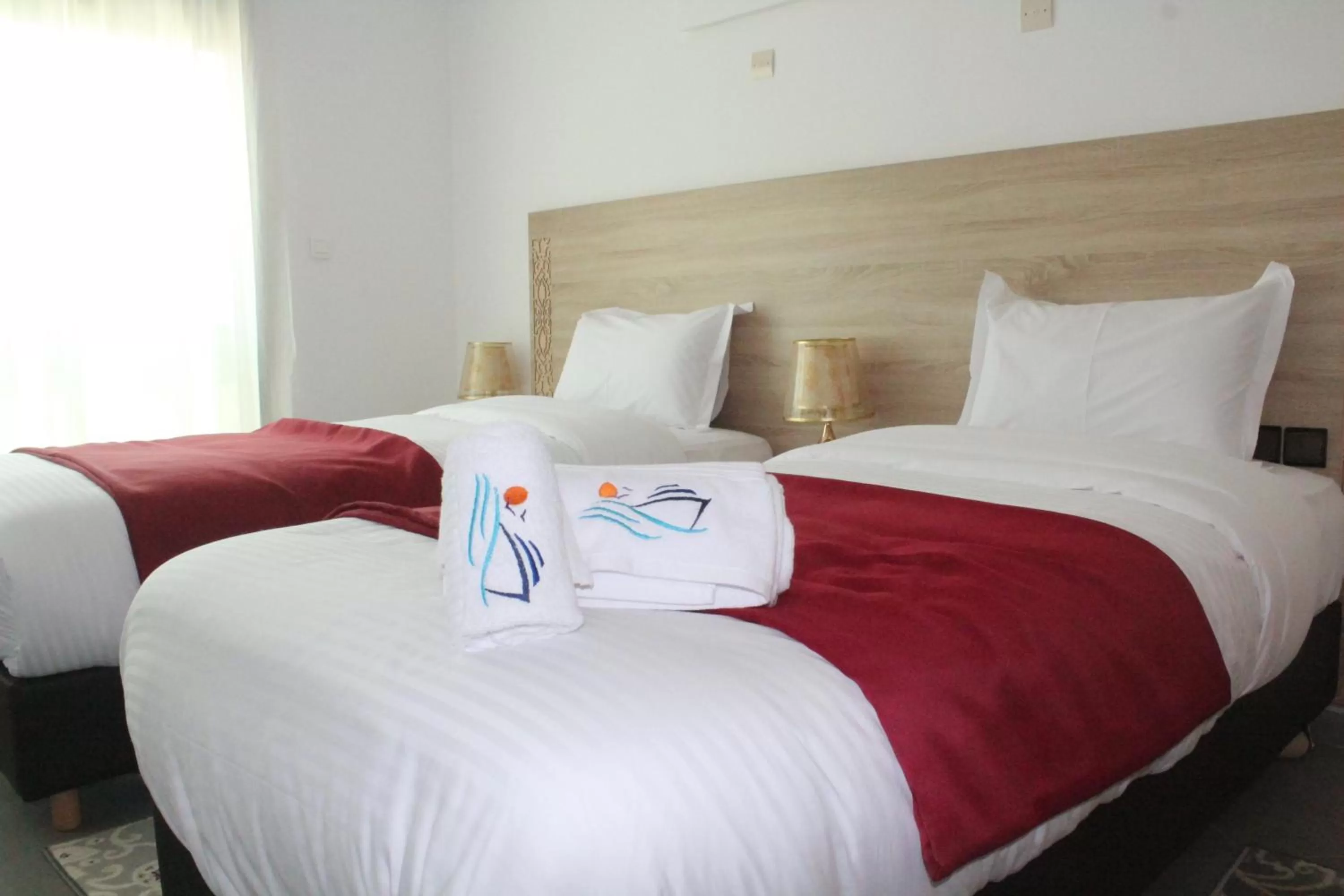 Decorative detail, Bed in Dakhla Sur Mer Hôtel