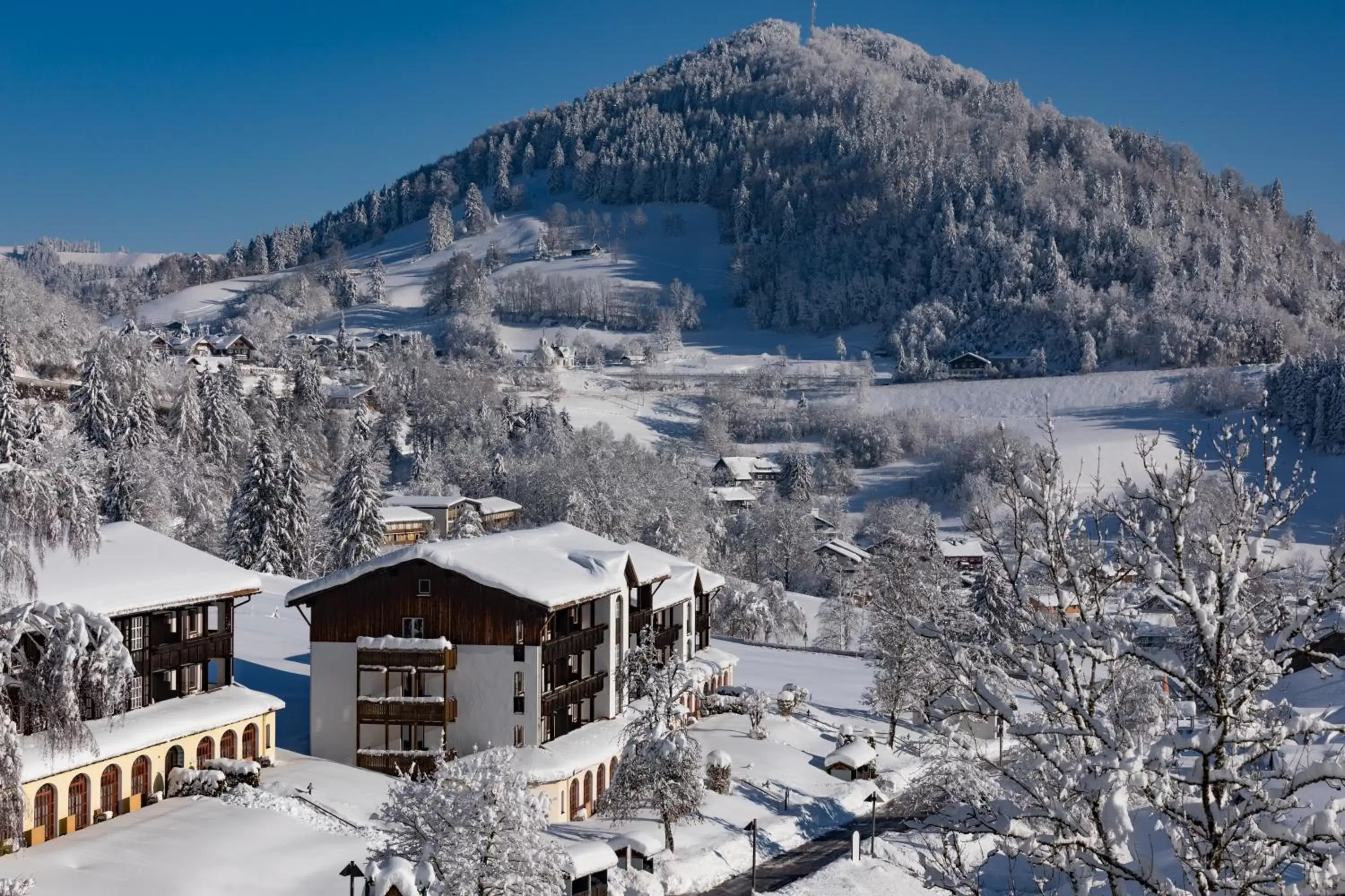 Property building, Winter in MONDI Resort und Chalet Oberstaufen