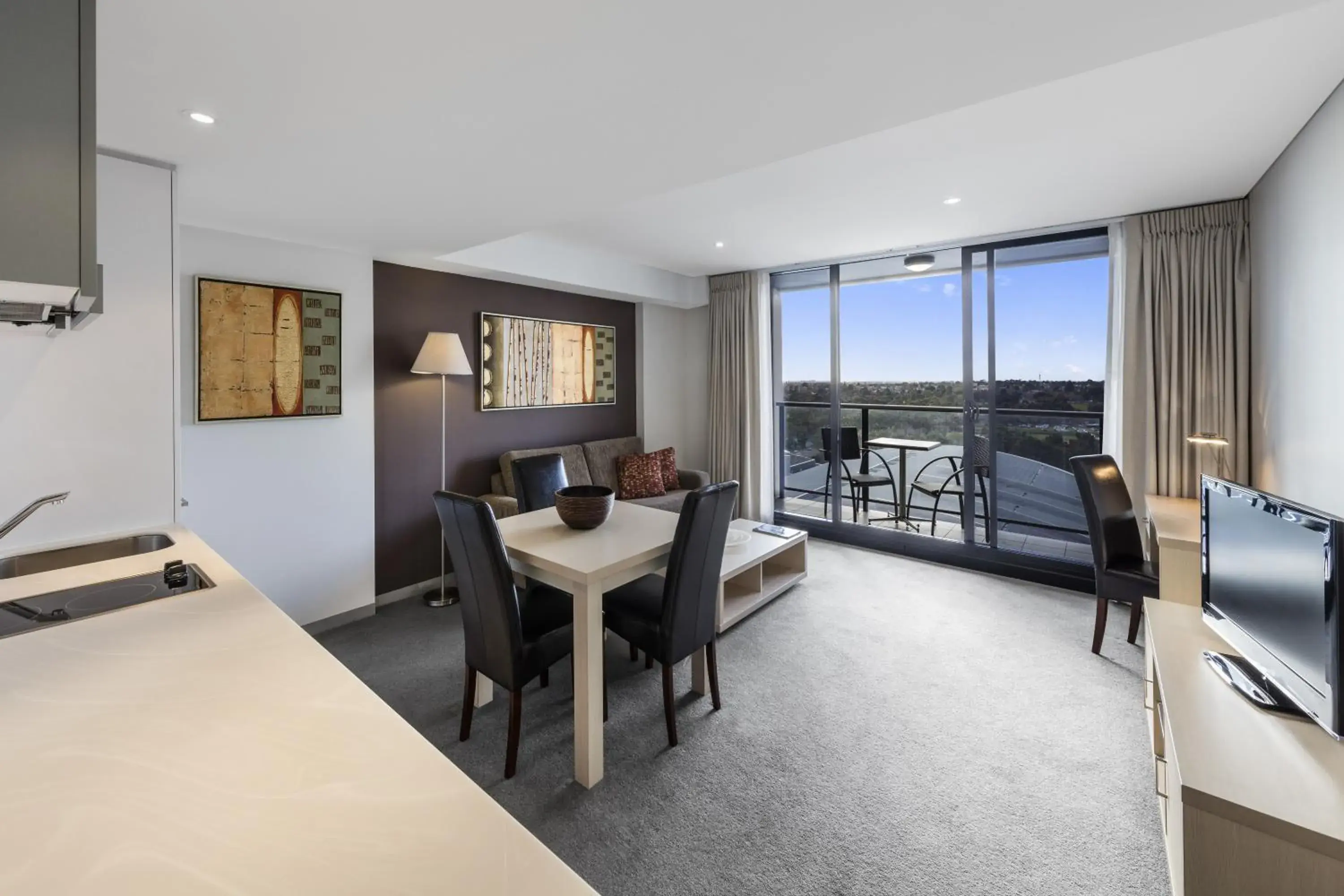 Seating area, Dining Area in Oaks Adelaide Horizons Suites