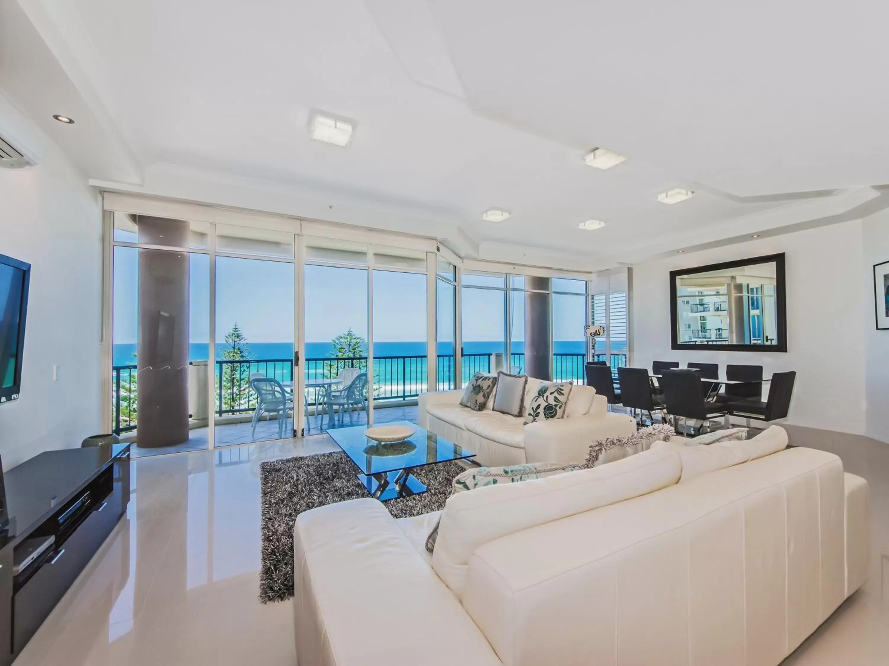 Living room in Oceana On Broadbeach