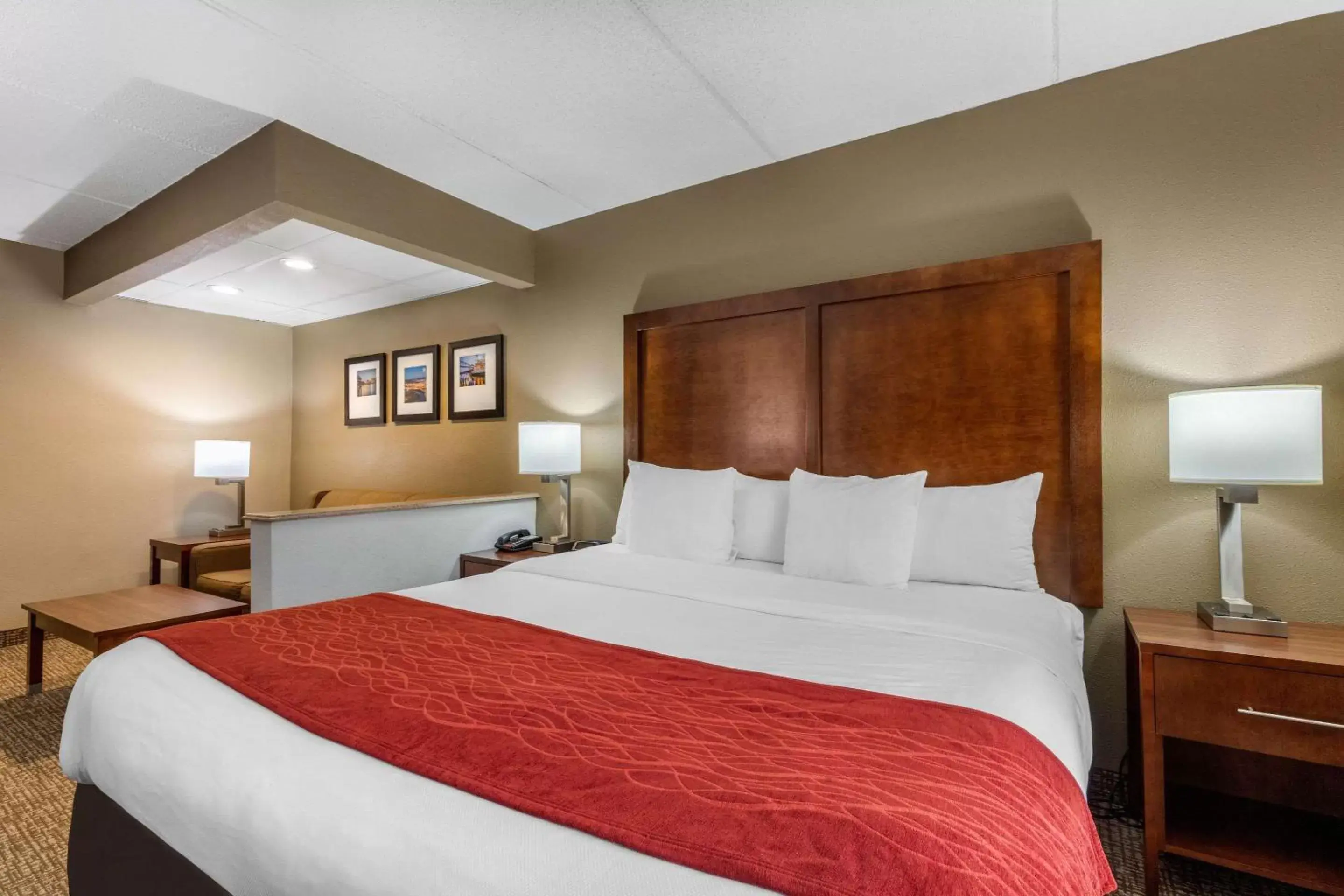 Photo of the whole room, Bed in Comfort Inn & Suites Hamilton Place