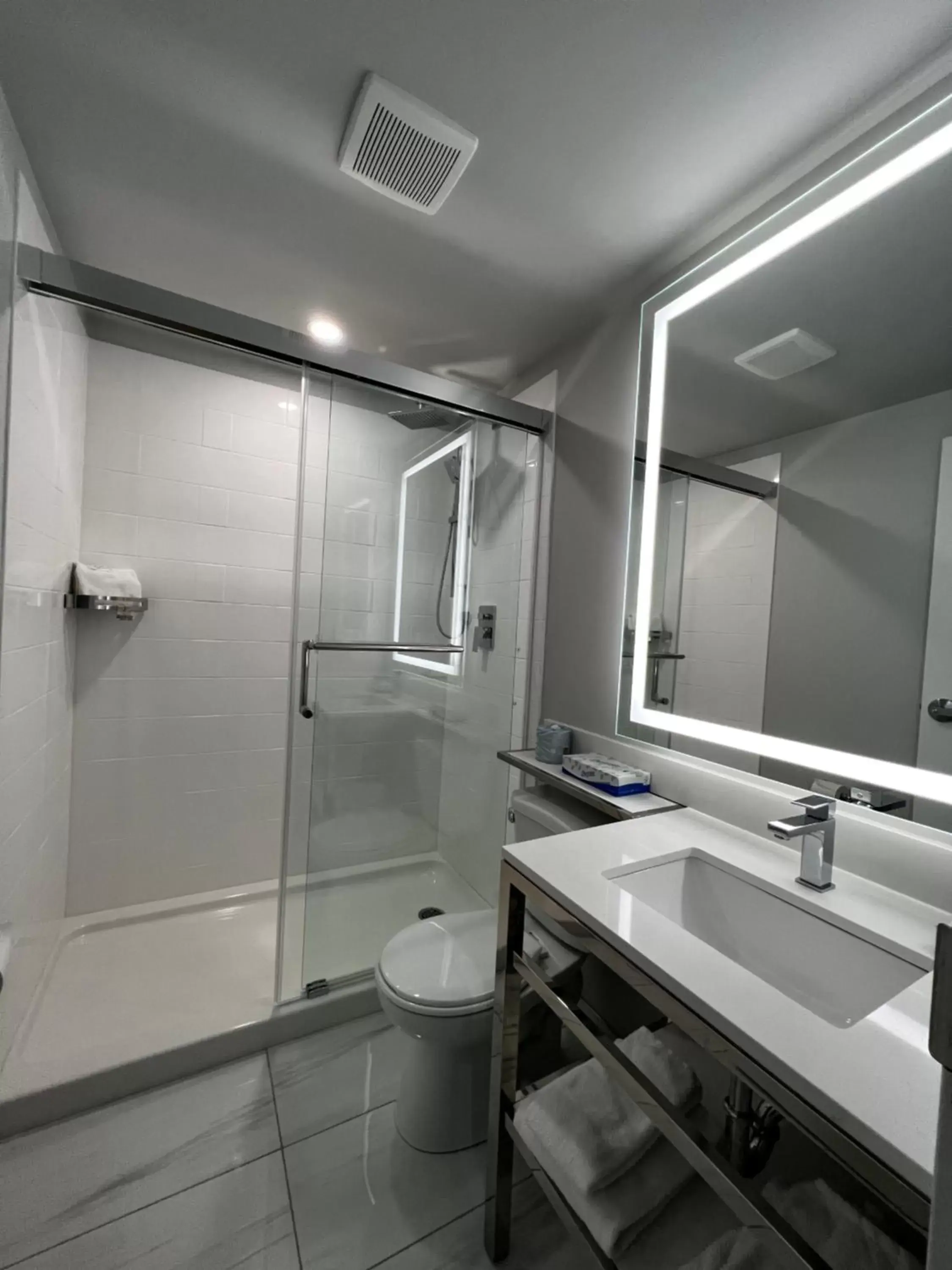Shower, Bathroom in Travelodge by Wyndham Regina