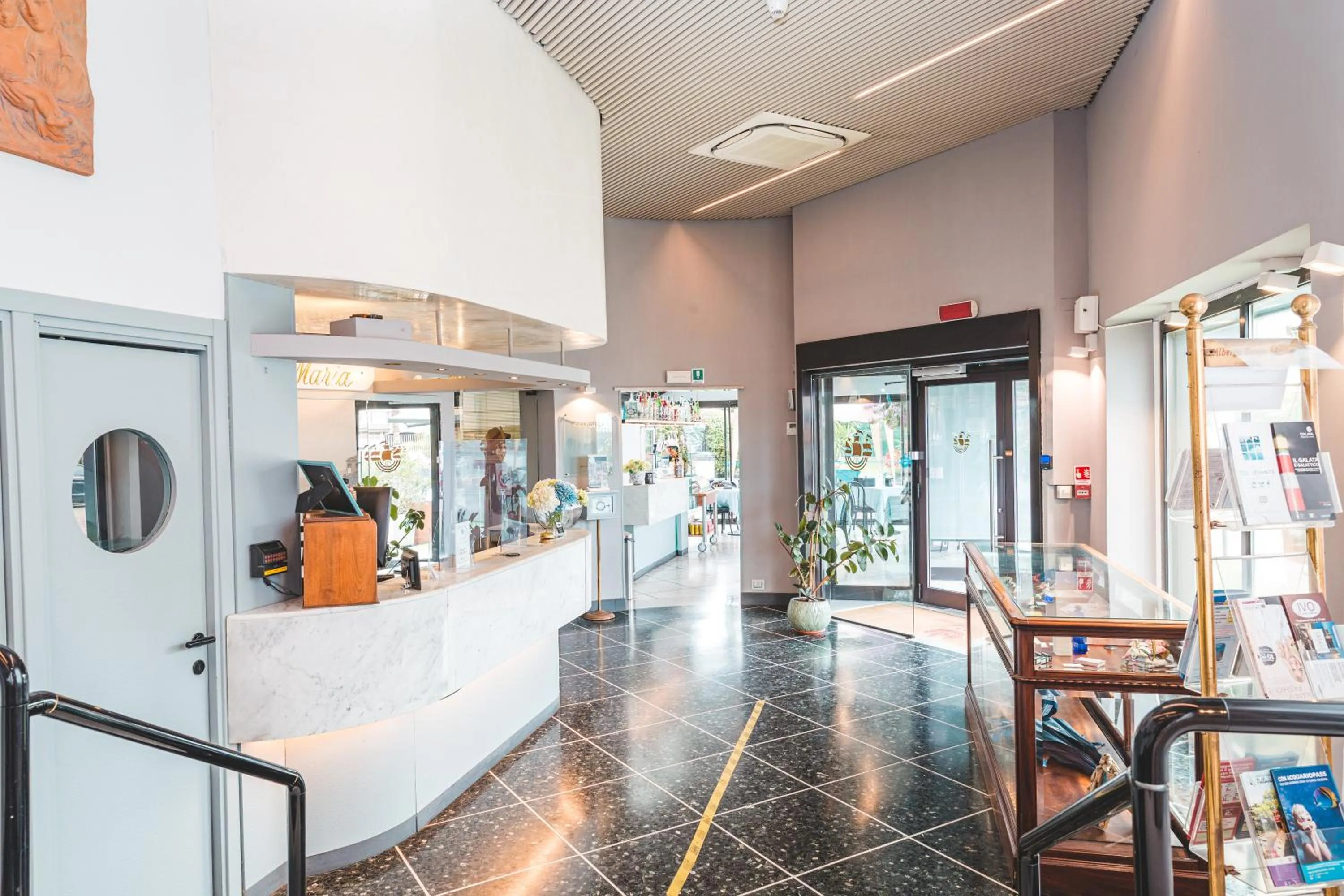Lobby or reception in Hotel Santa Maria