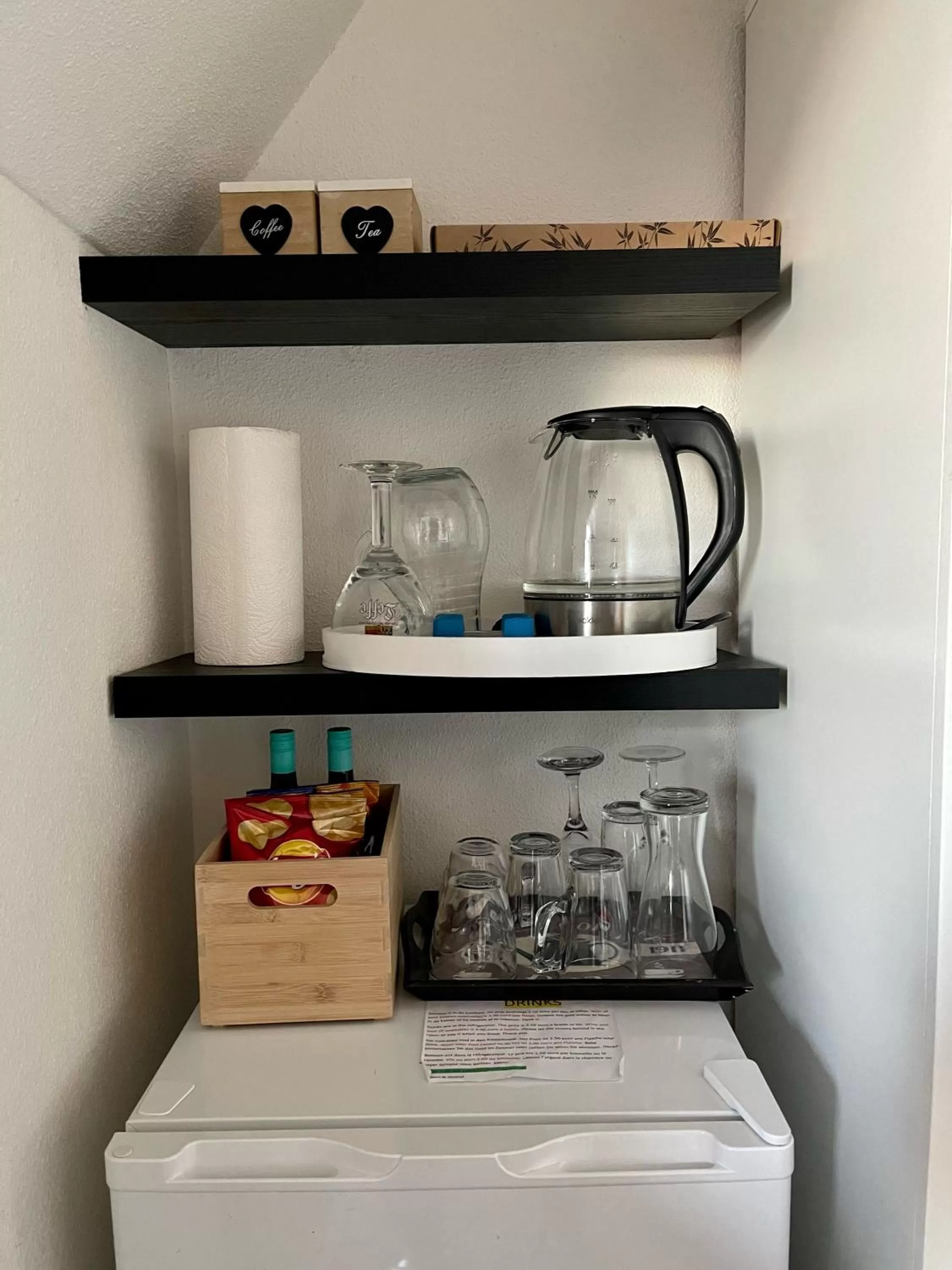Coffee/tea facilities in B&B de Wiekeborg