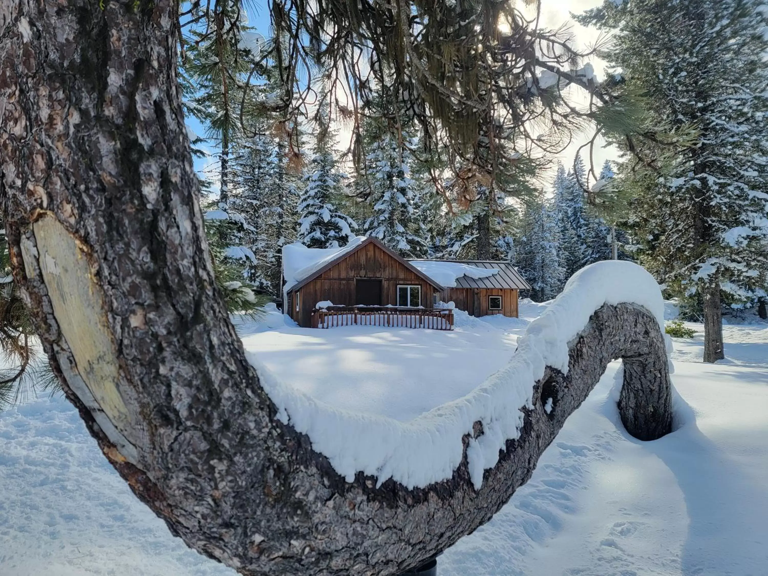 Property building, Winter in Cooper Spur Mountain Resort