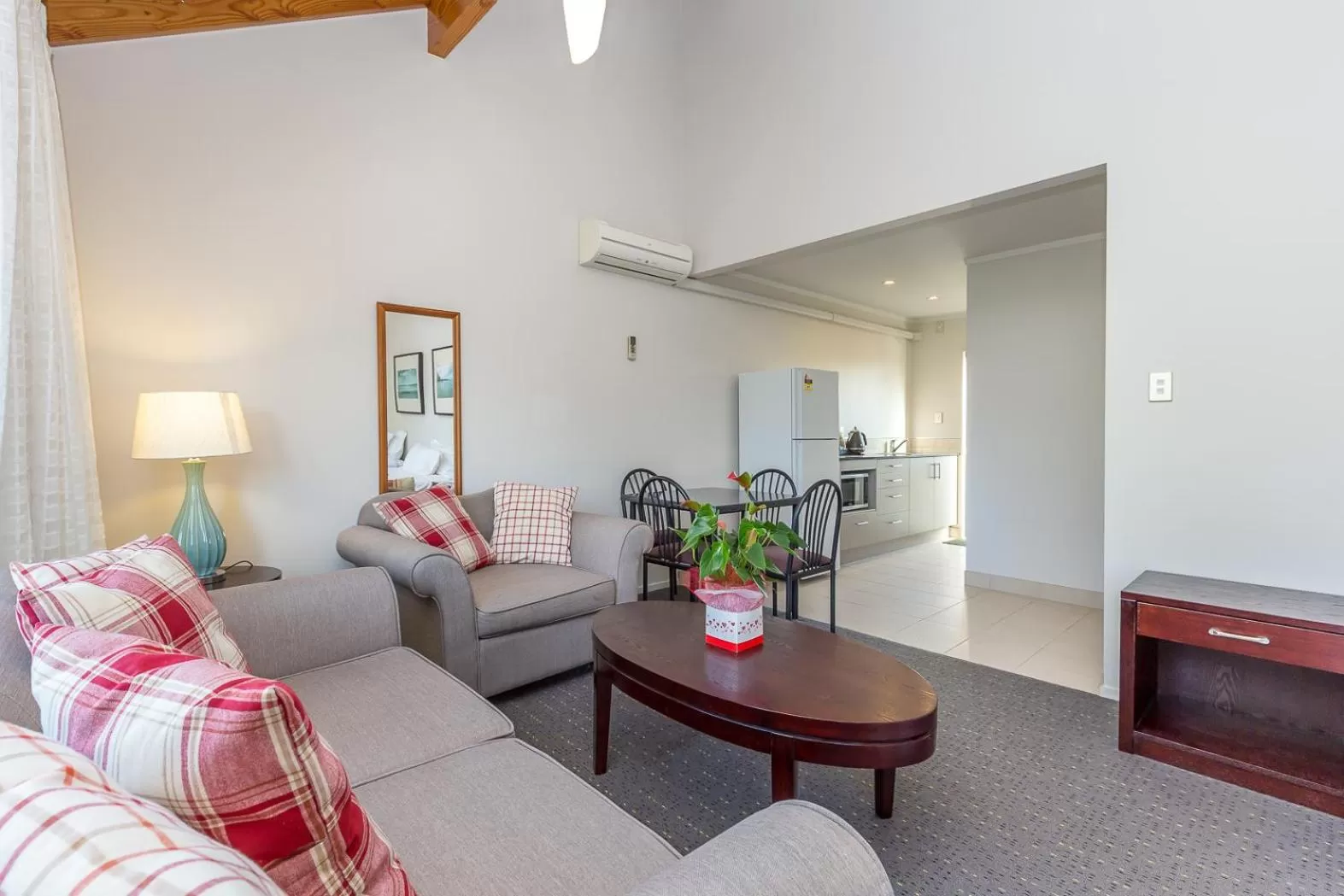 Living room in Anzac Court Motel