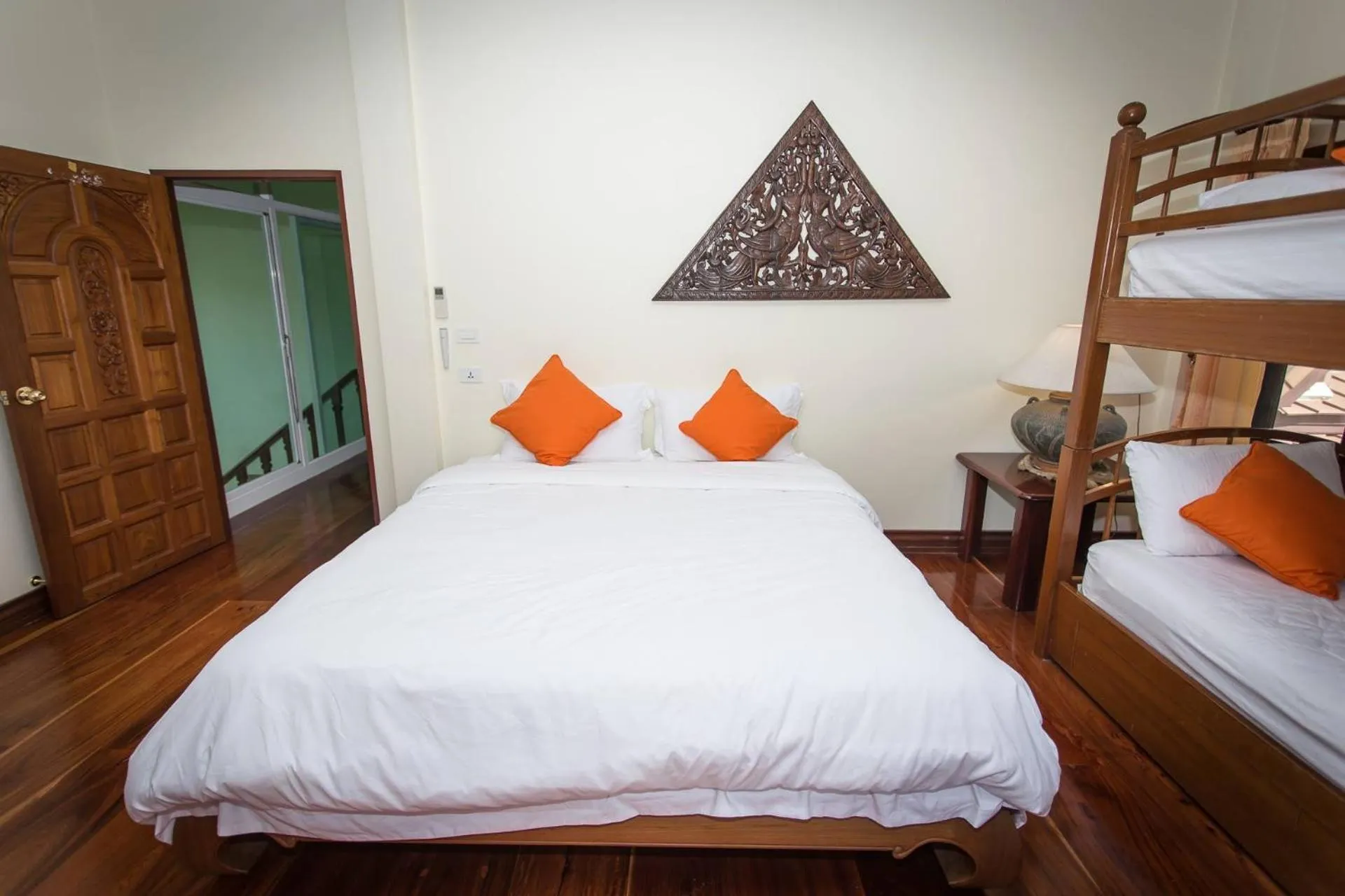 Bed in Thararin Villa