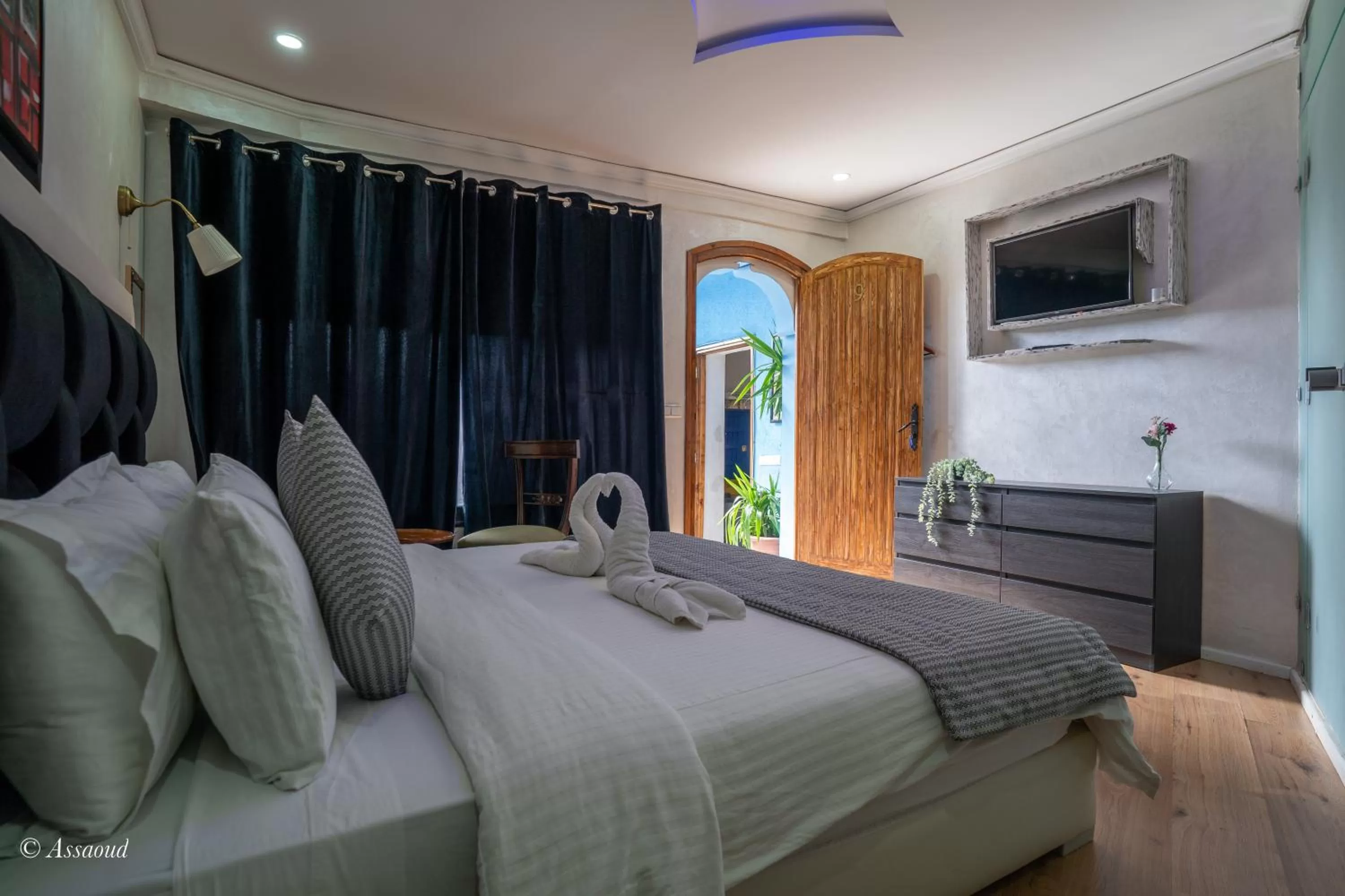 Bed in Hôtel ZIRYAB