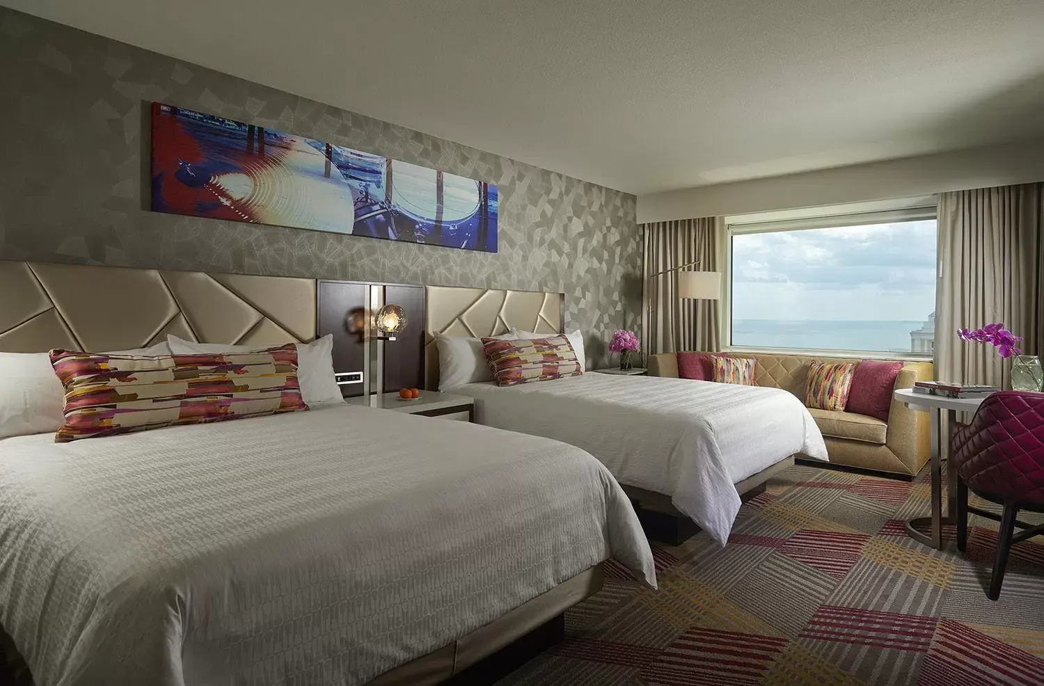 Bed in Hard Rock Hotel & Casino Atlantic City
