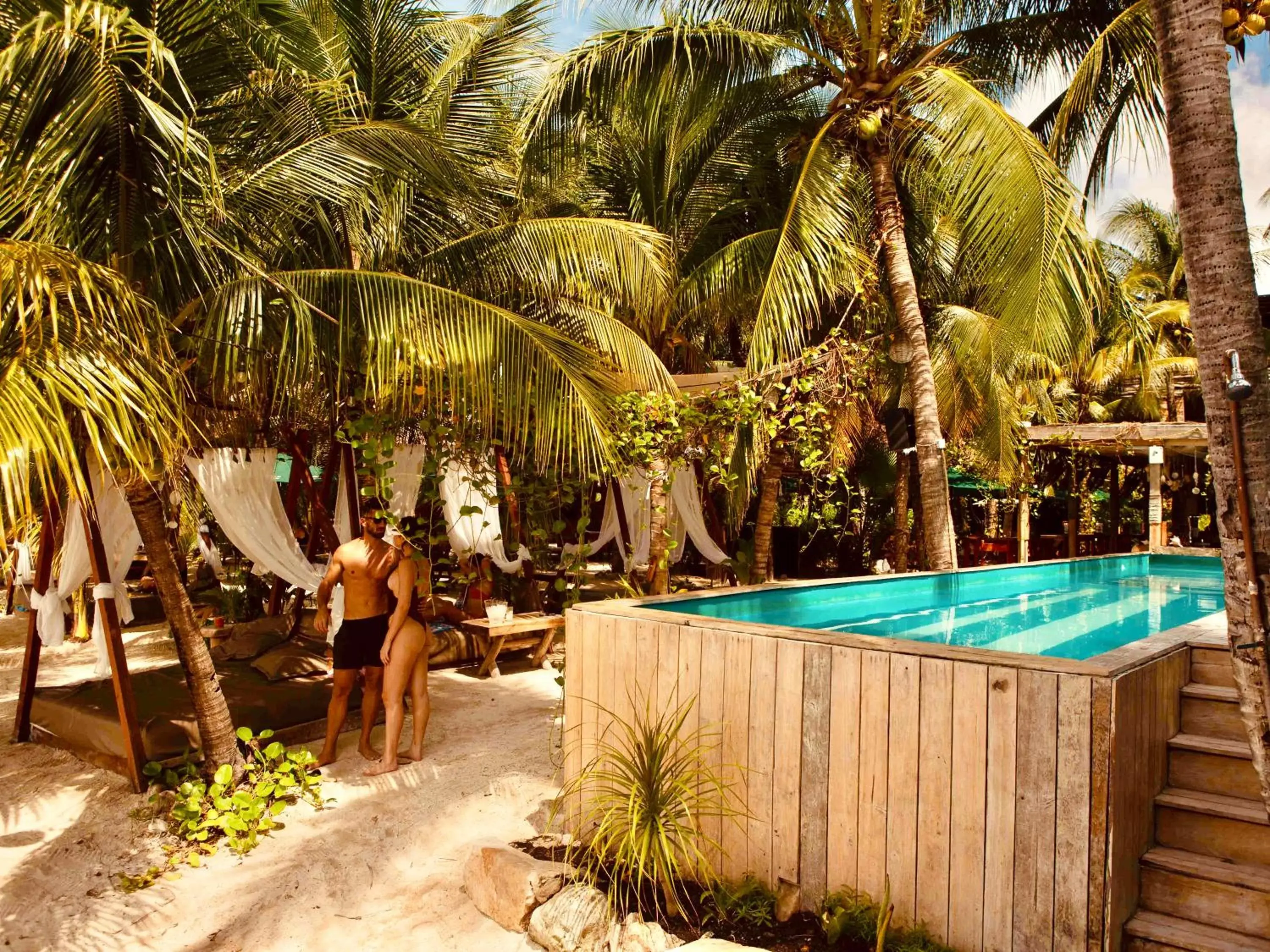 Pool view, Swimming Pool in Nomads Hotel, Hostel & Beachclub