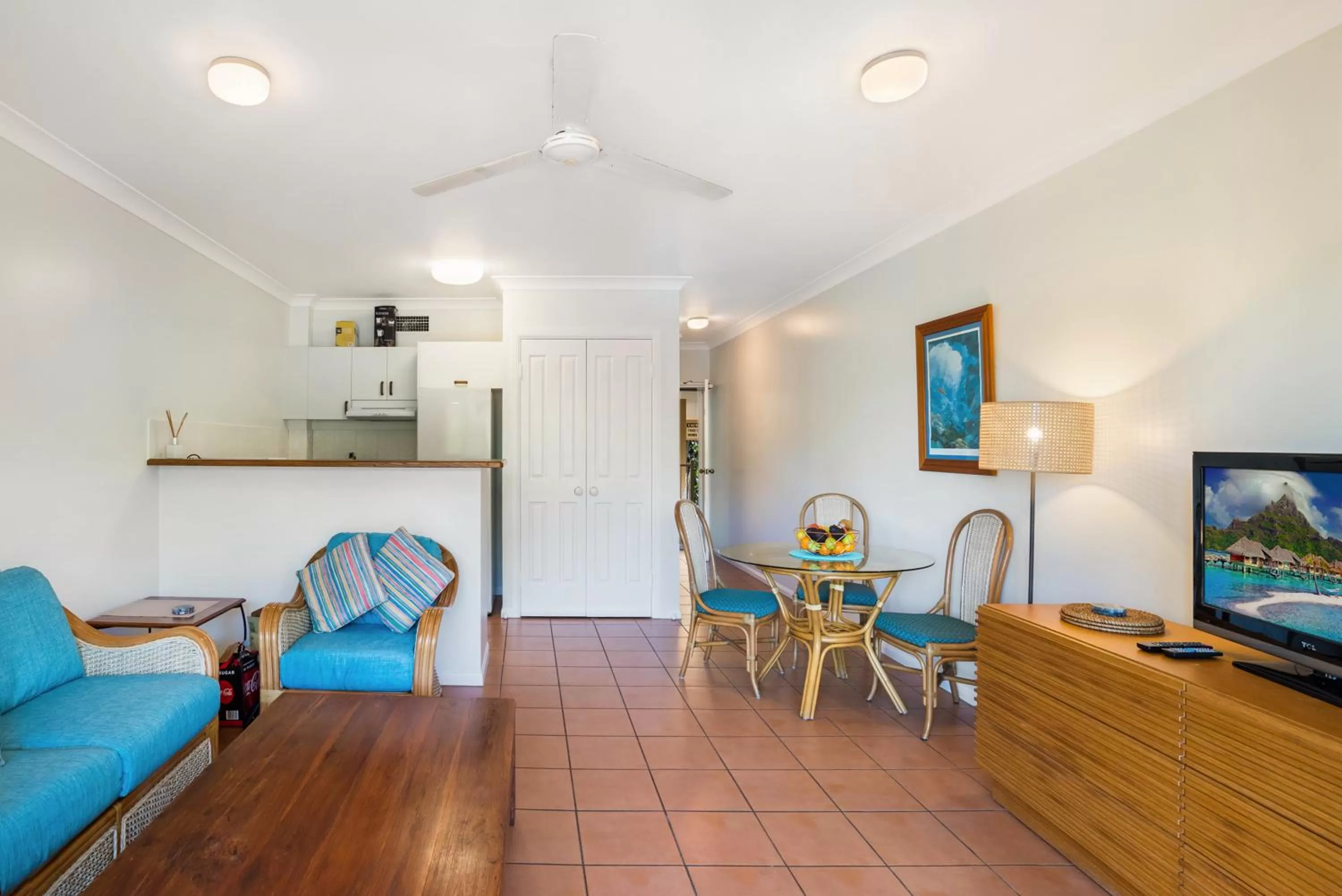 Living room in The York Beachfront Holiday Apartments
