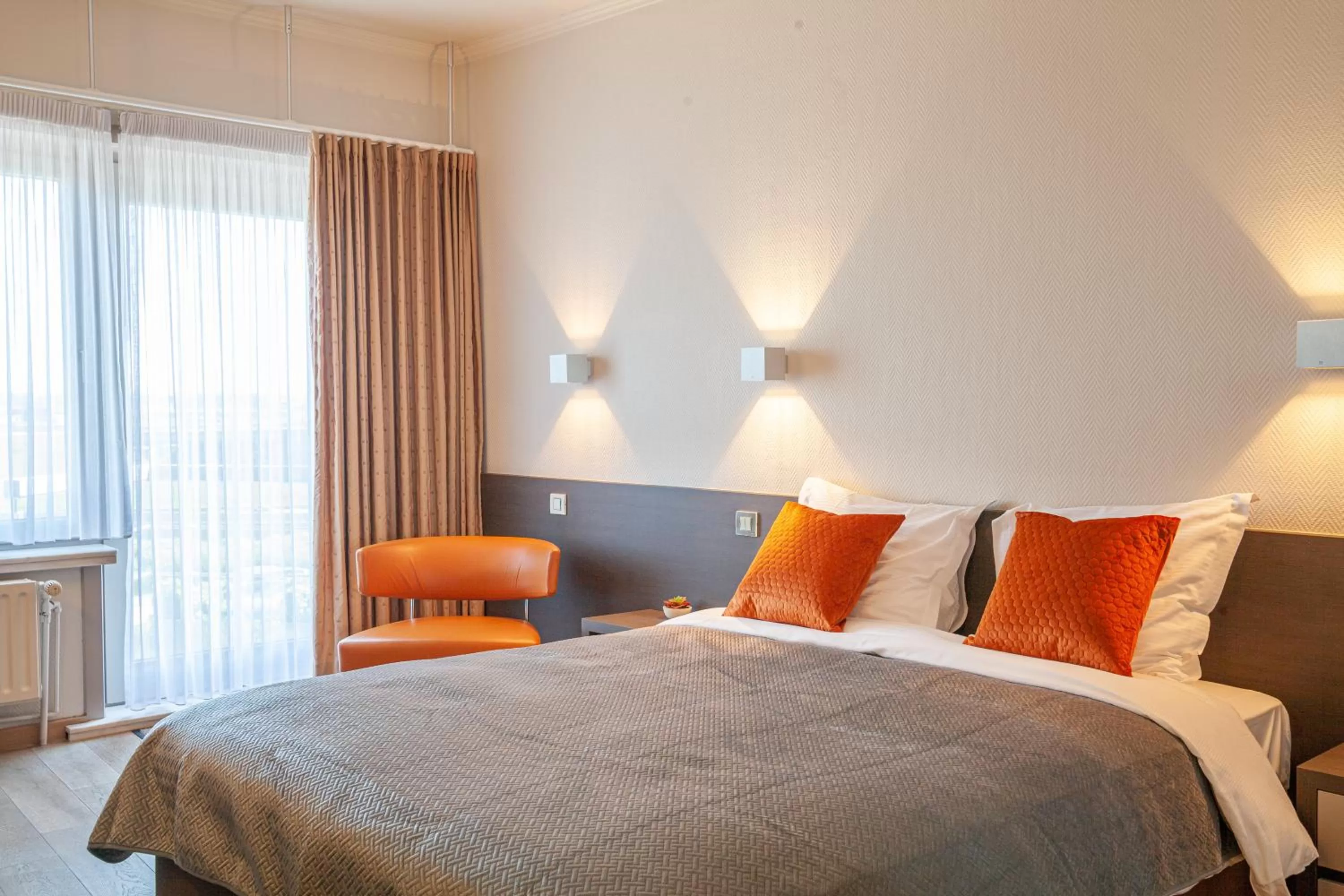Bed in Hotel Monaco Zeebrugge Beach by Rikas Hotels