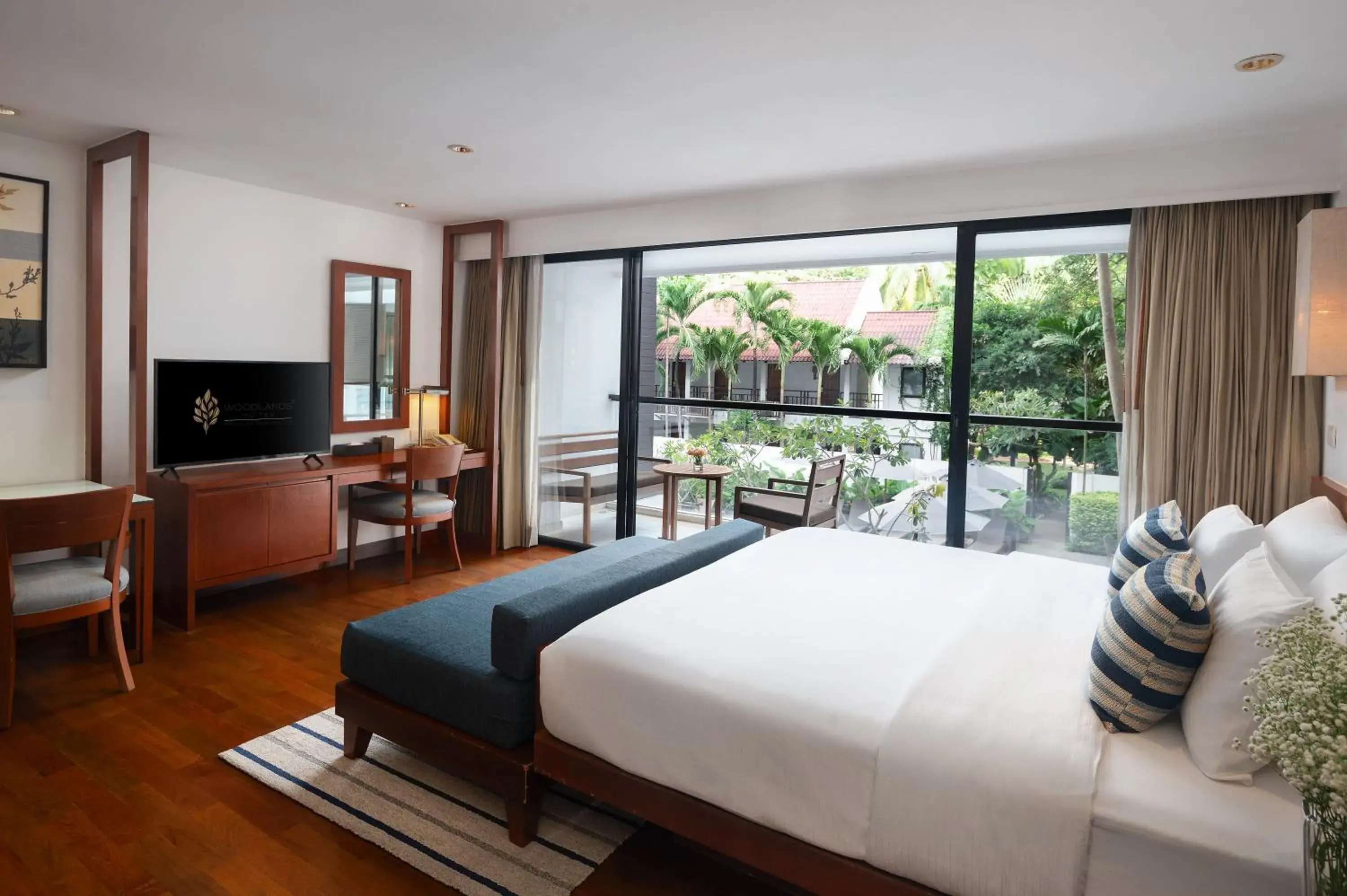 Bed in Woodlands Suites Serviced Residences - SHA Extra Plus