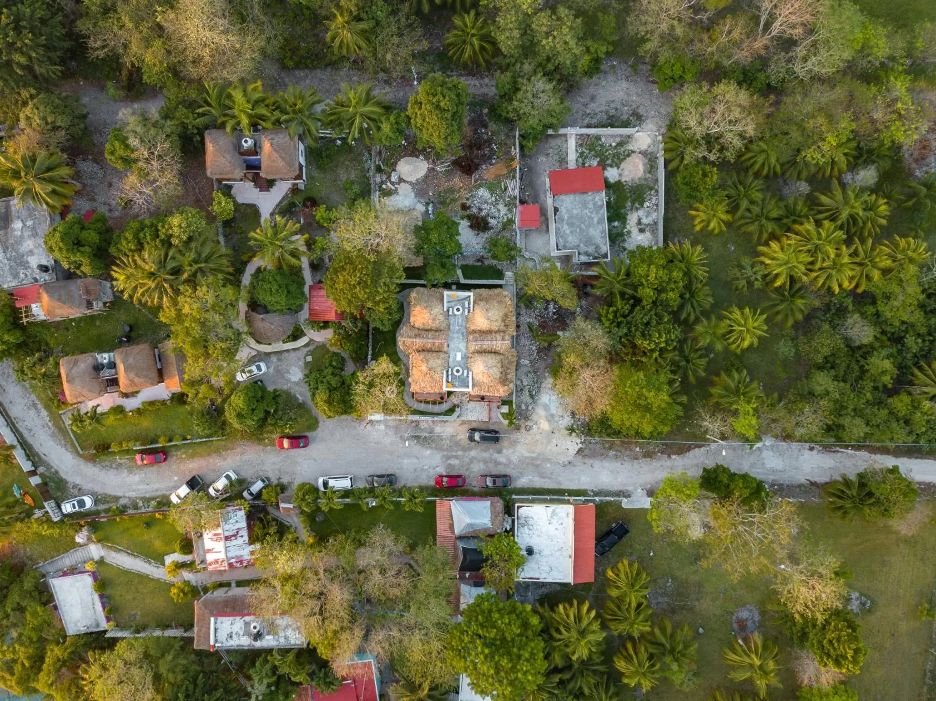 Bird's eye view, Bird's-eye View in Hotel Pancho Villas Bacalar Vista a Laguna