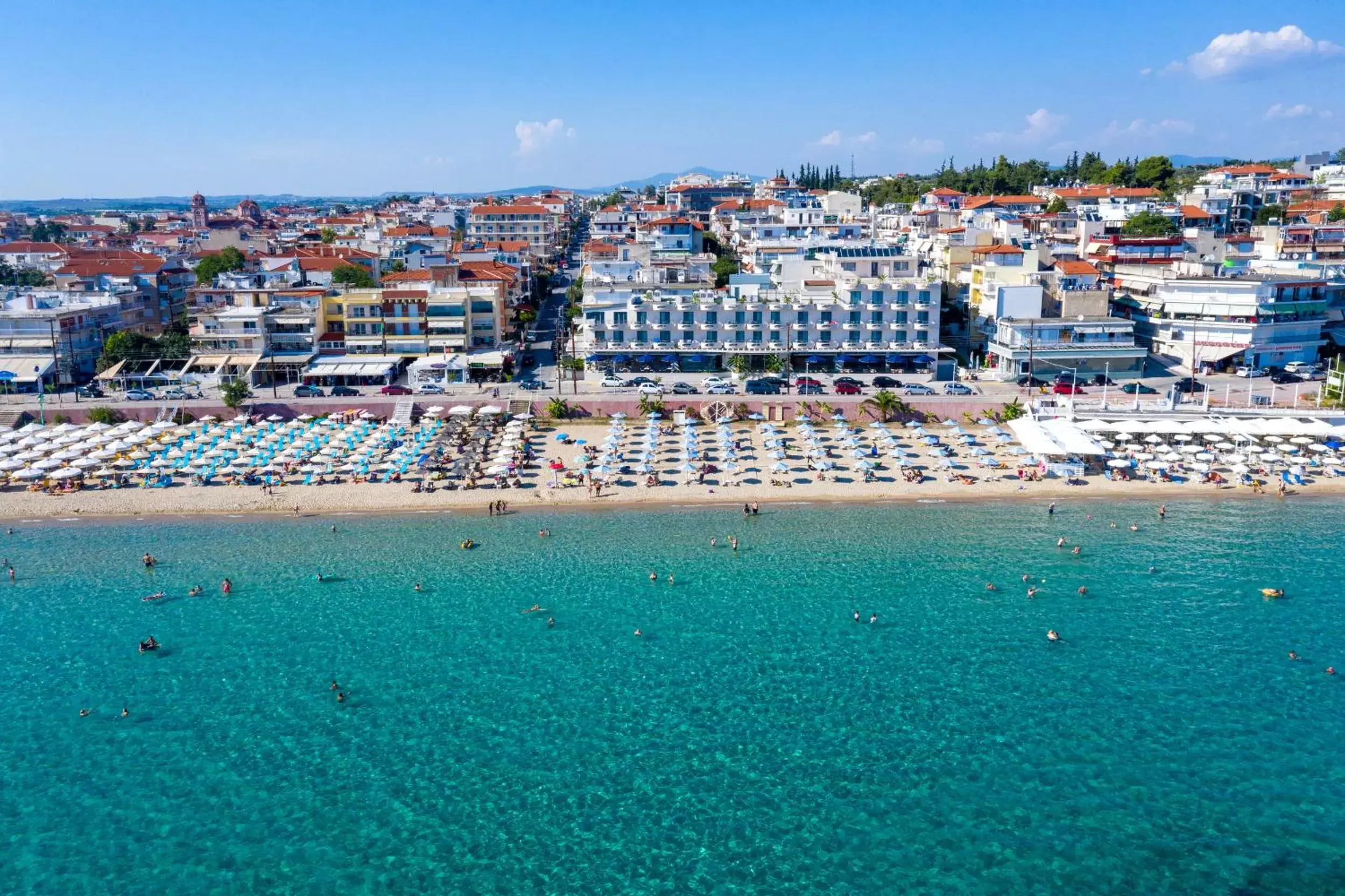 Beach, Bird's-eye View in Light Blue Hotel