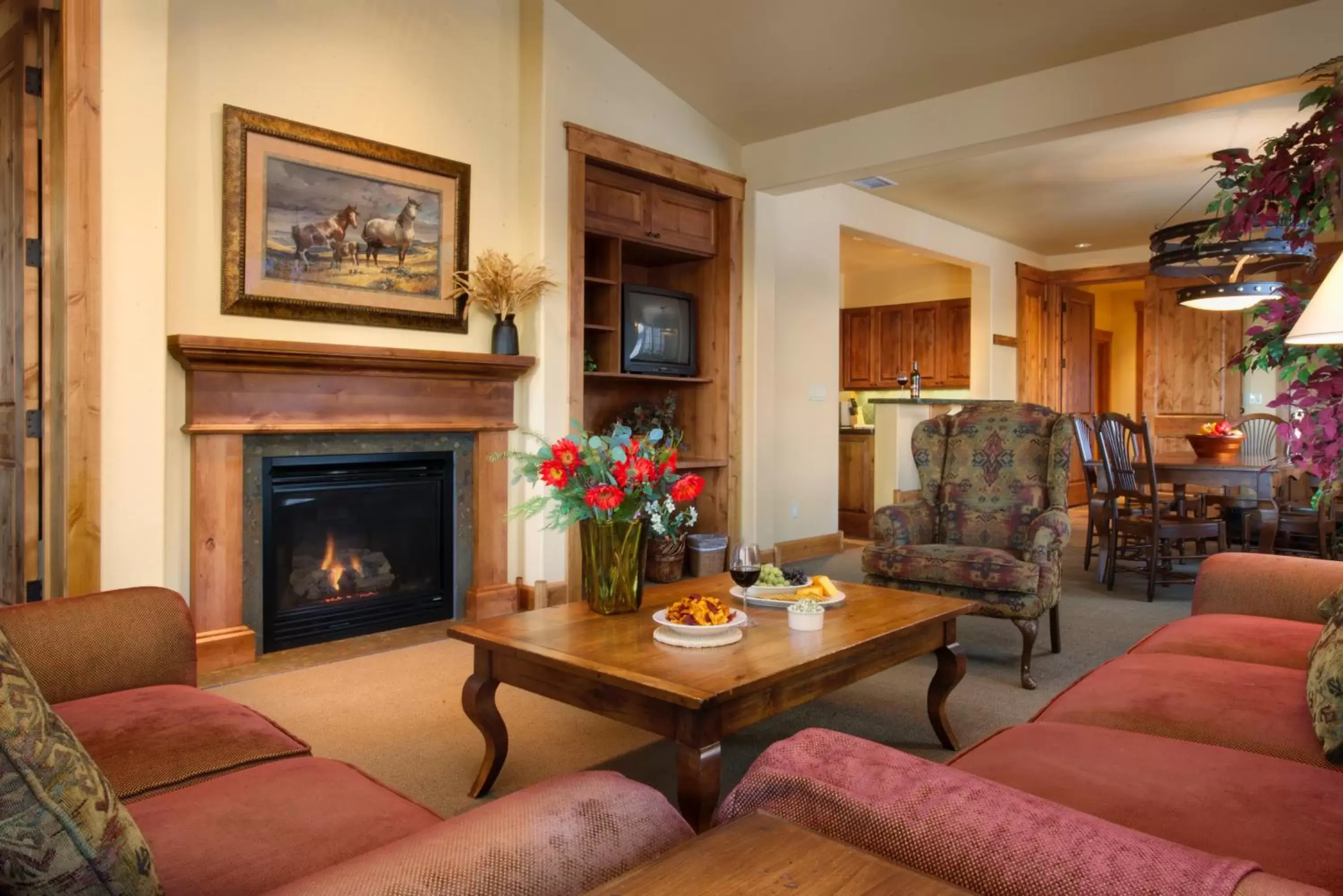 Kitchen or kitchenette, Seating Area in The Lexington at Jackson Hole