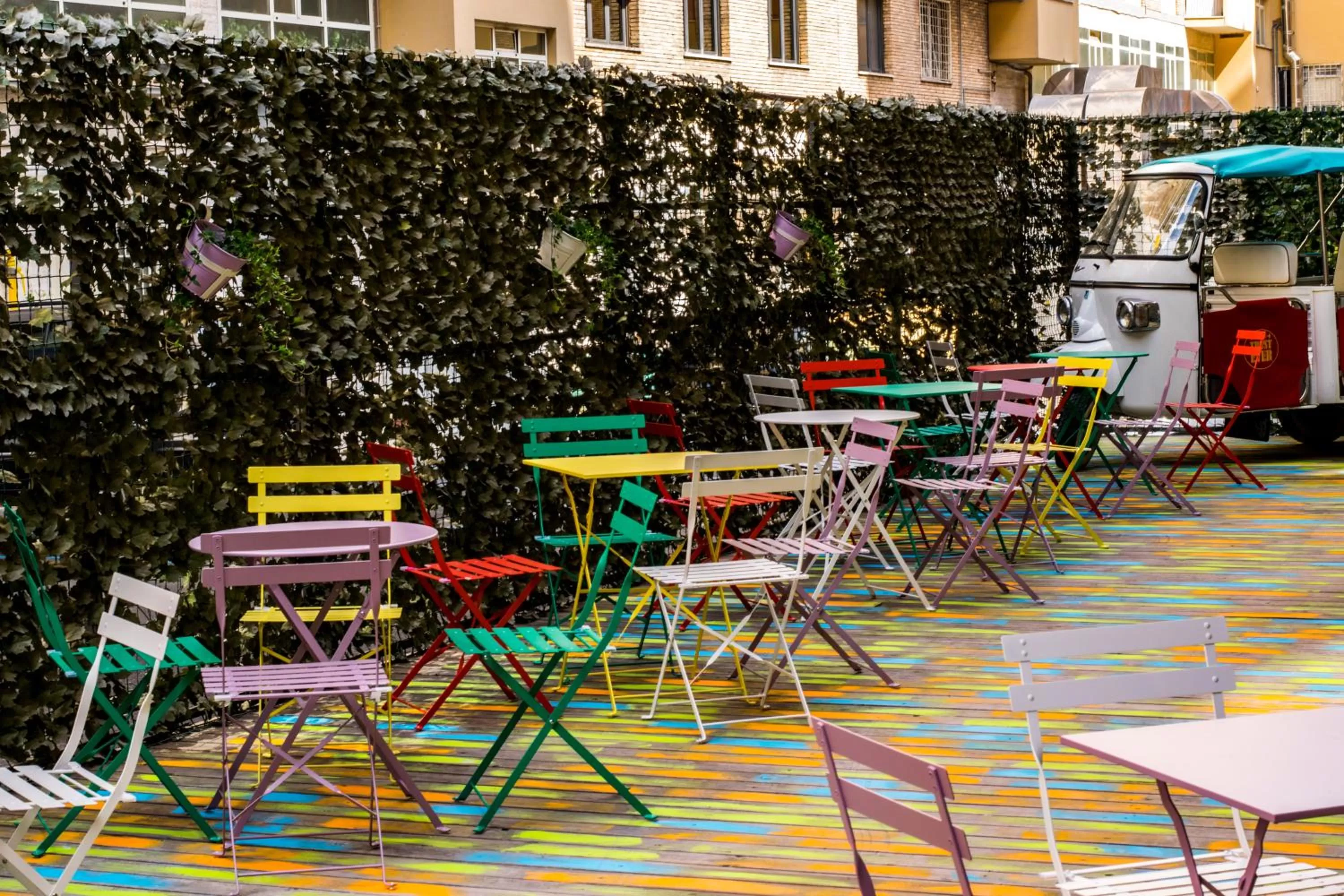 Patio in Hostel Trastevere