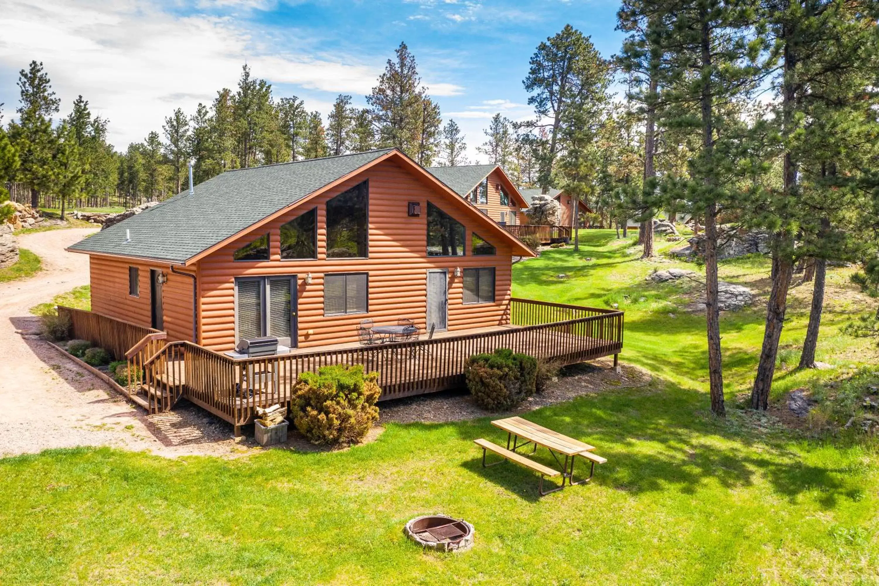 Patio, Property Building in Lodge at Palmer Gulch