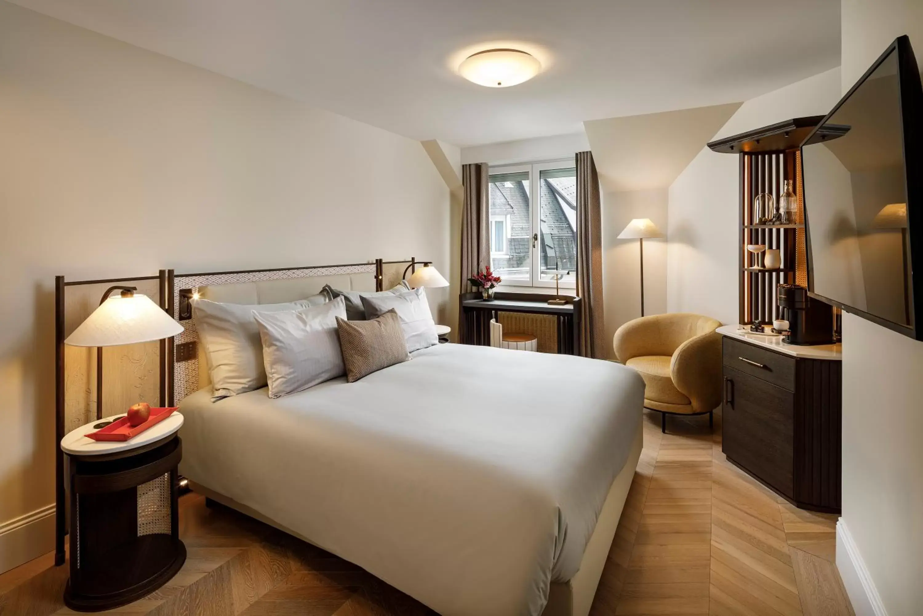 Bedroom in Small Luxury Hotel Ambassador Zurich