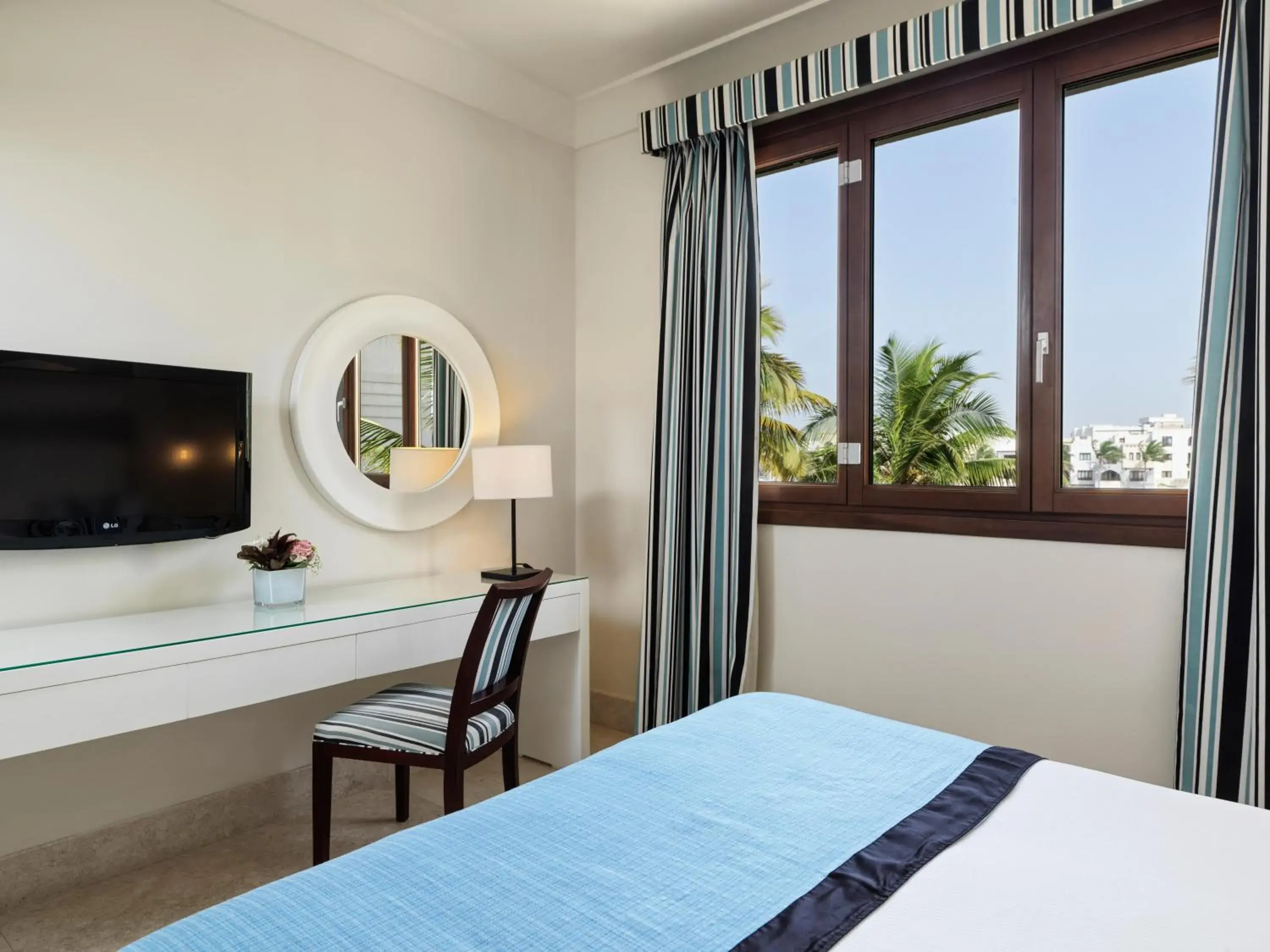 View (from property/room), Bed in Fanar Hotel & Residences