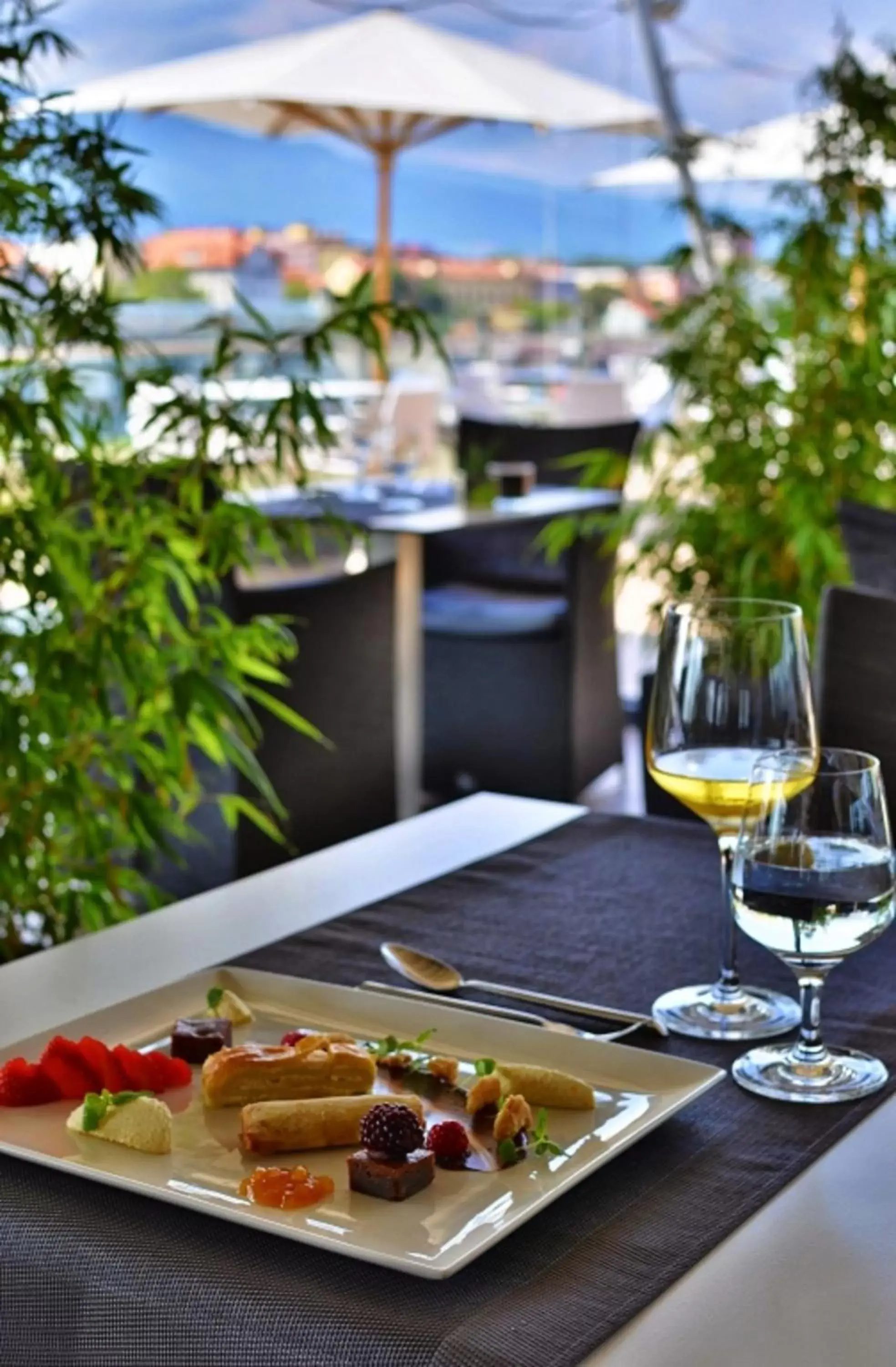 Patio in Hotel City Maribor