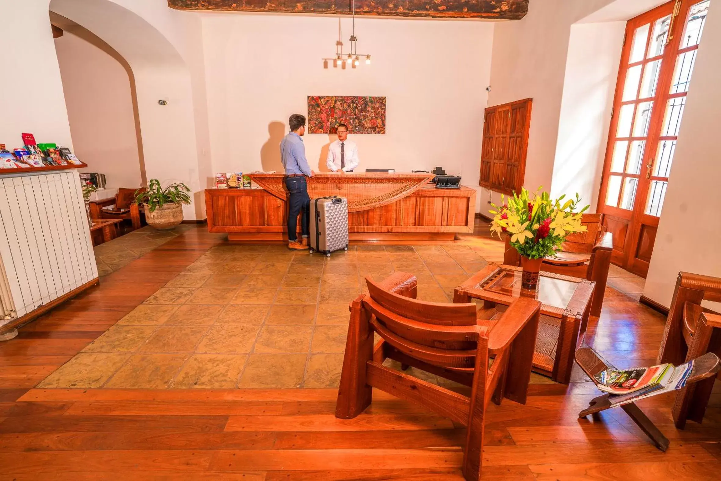 Lobby or reception in Hotel Villa Antigua