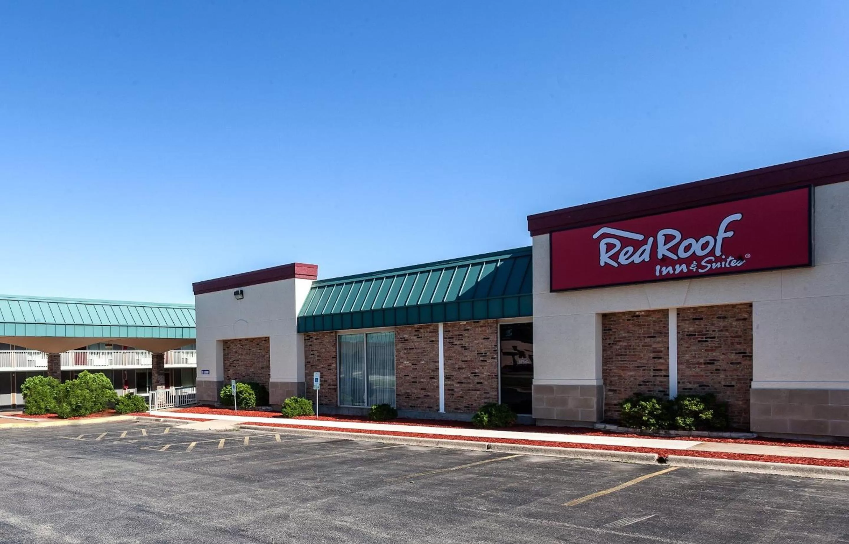 Property building in Red Roof Inn & Suites DeKalb