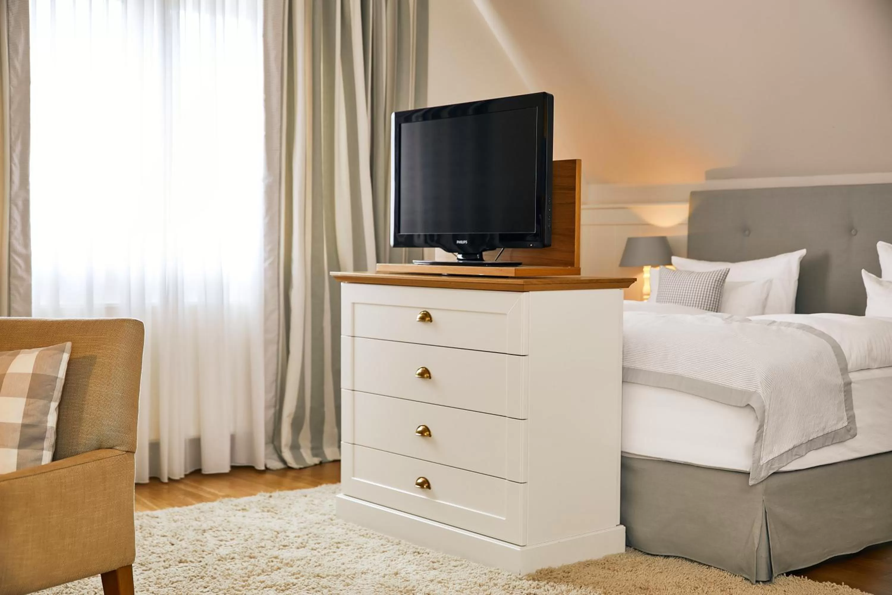 Bed in Fuchsbau Romantik Hotel & SPA Restaurant & FOX Bar