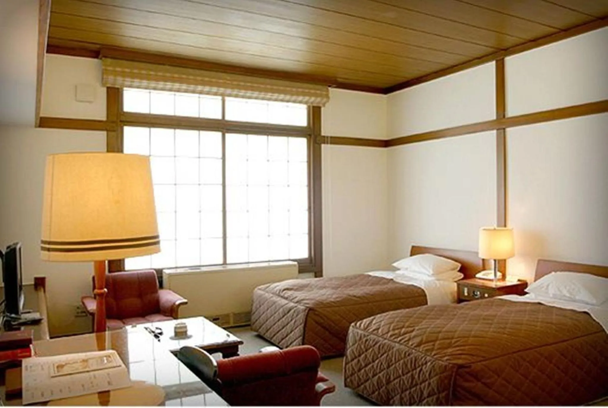 Decorative detail, Bed in Nikko Kanaya Hotel