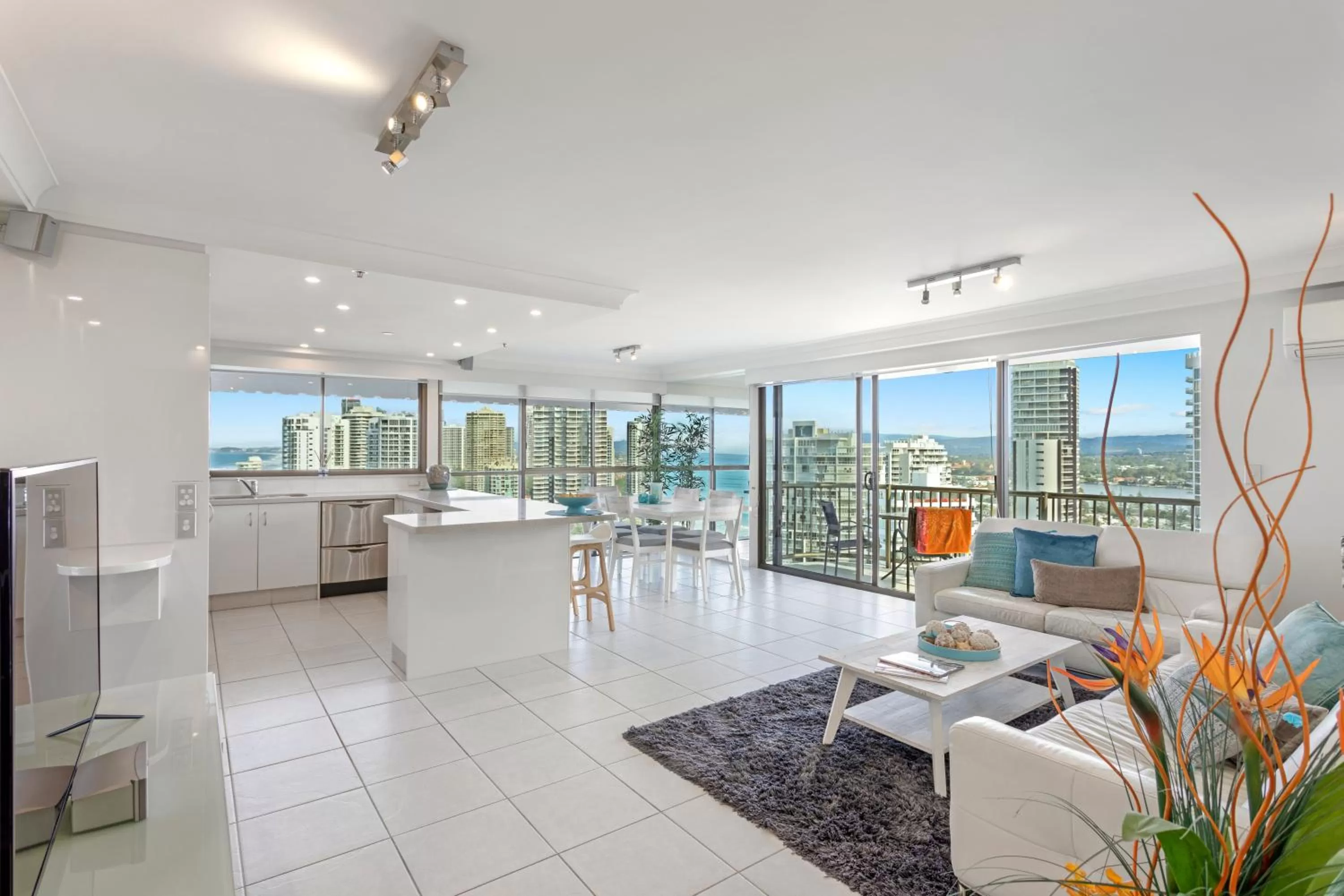 Living room in De Ville Apartments