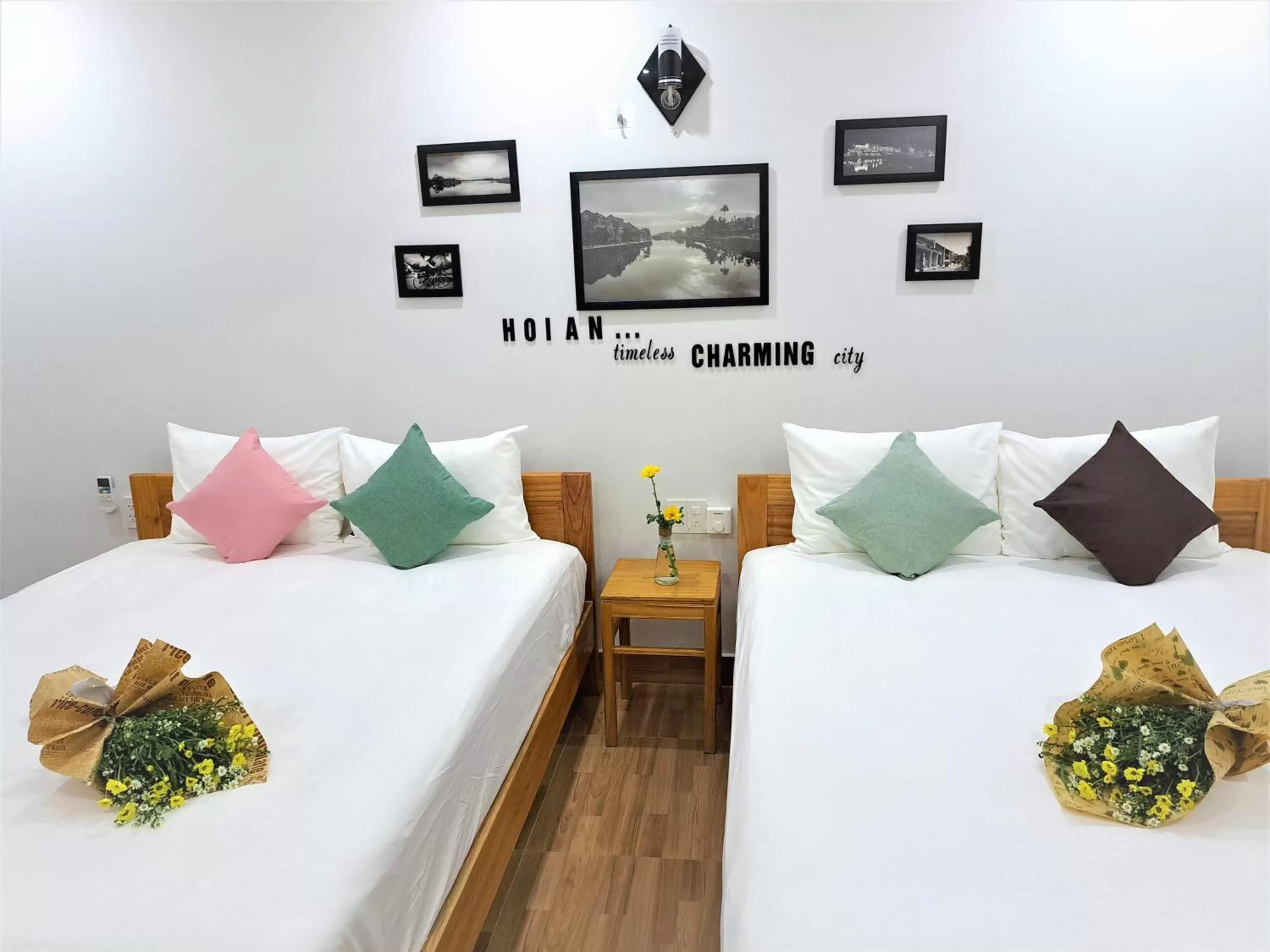 Bed in GREEN TOWN hotel HỘI AN