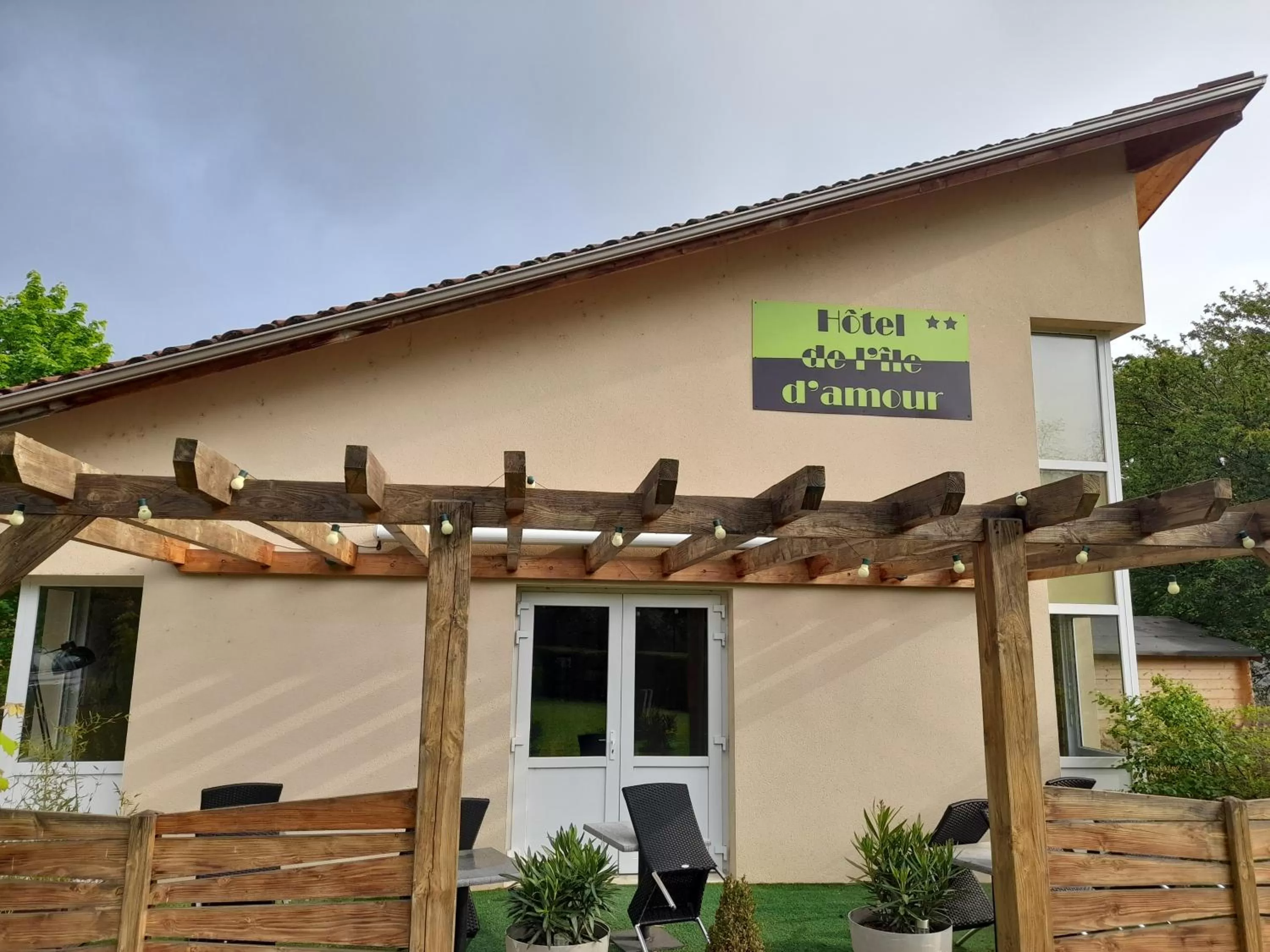 Balcony/Terrace in Hotel de l'Ile d'Amour