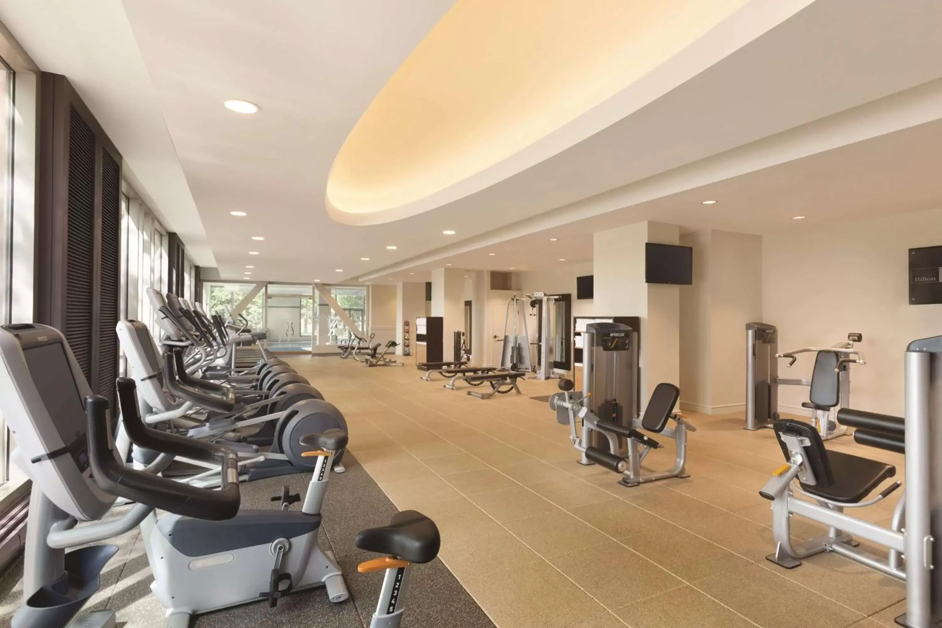 Fitness centre/facilities, Fitness Center/Facilities in Hilton Boston Logan Airport