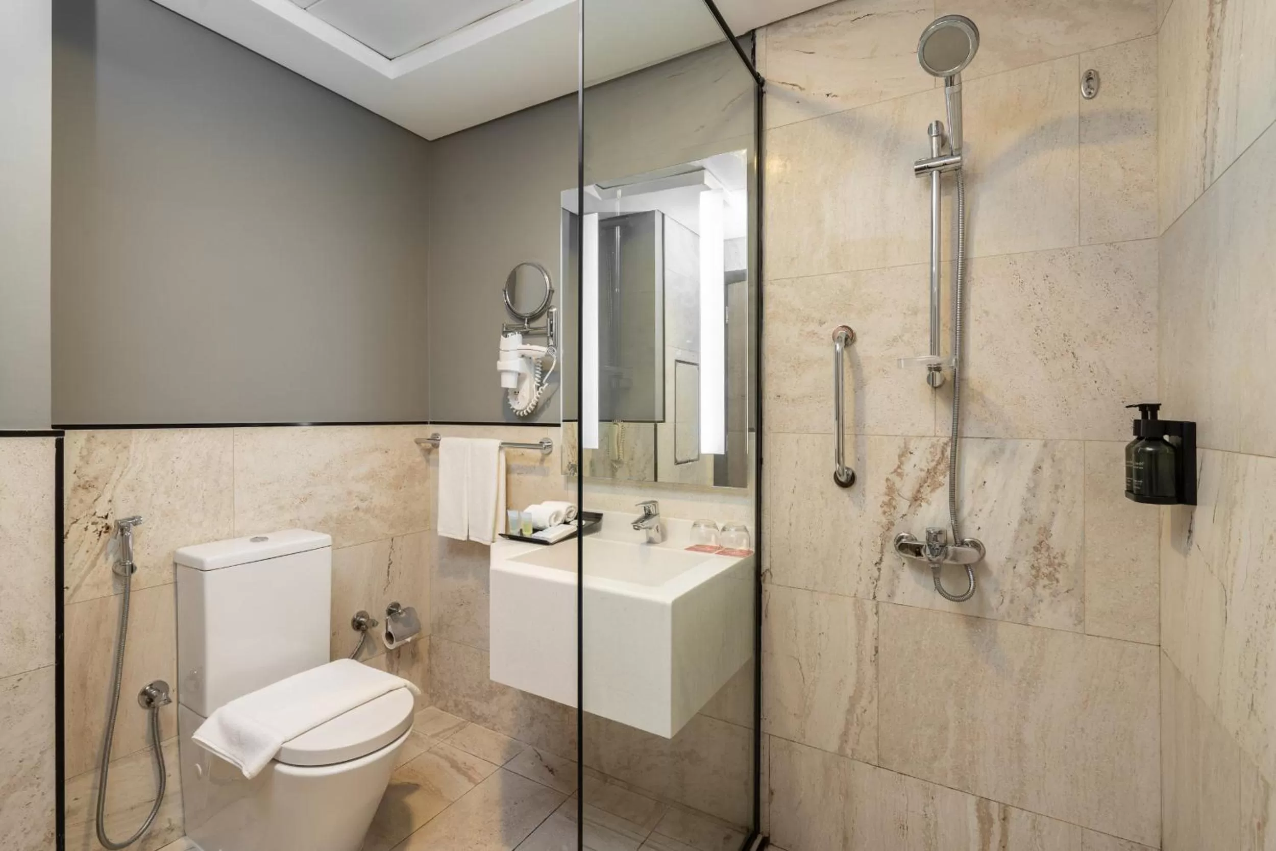 Shower in Ramada by Wyndham Dubai Barsha Heights