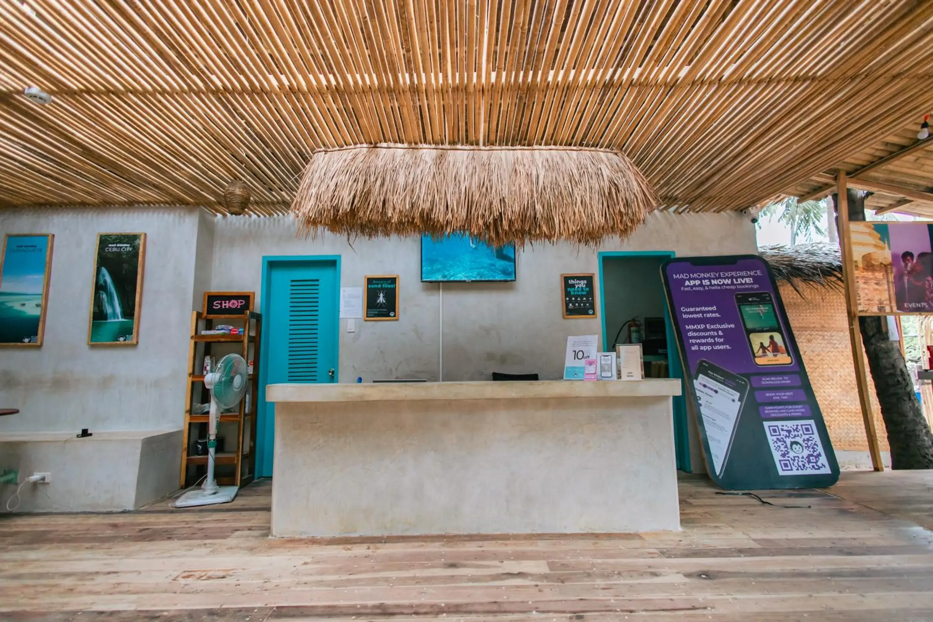 Lobby or reception, Lobby/Reception in Mad Monkey Hostel Nacpan Beach