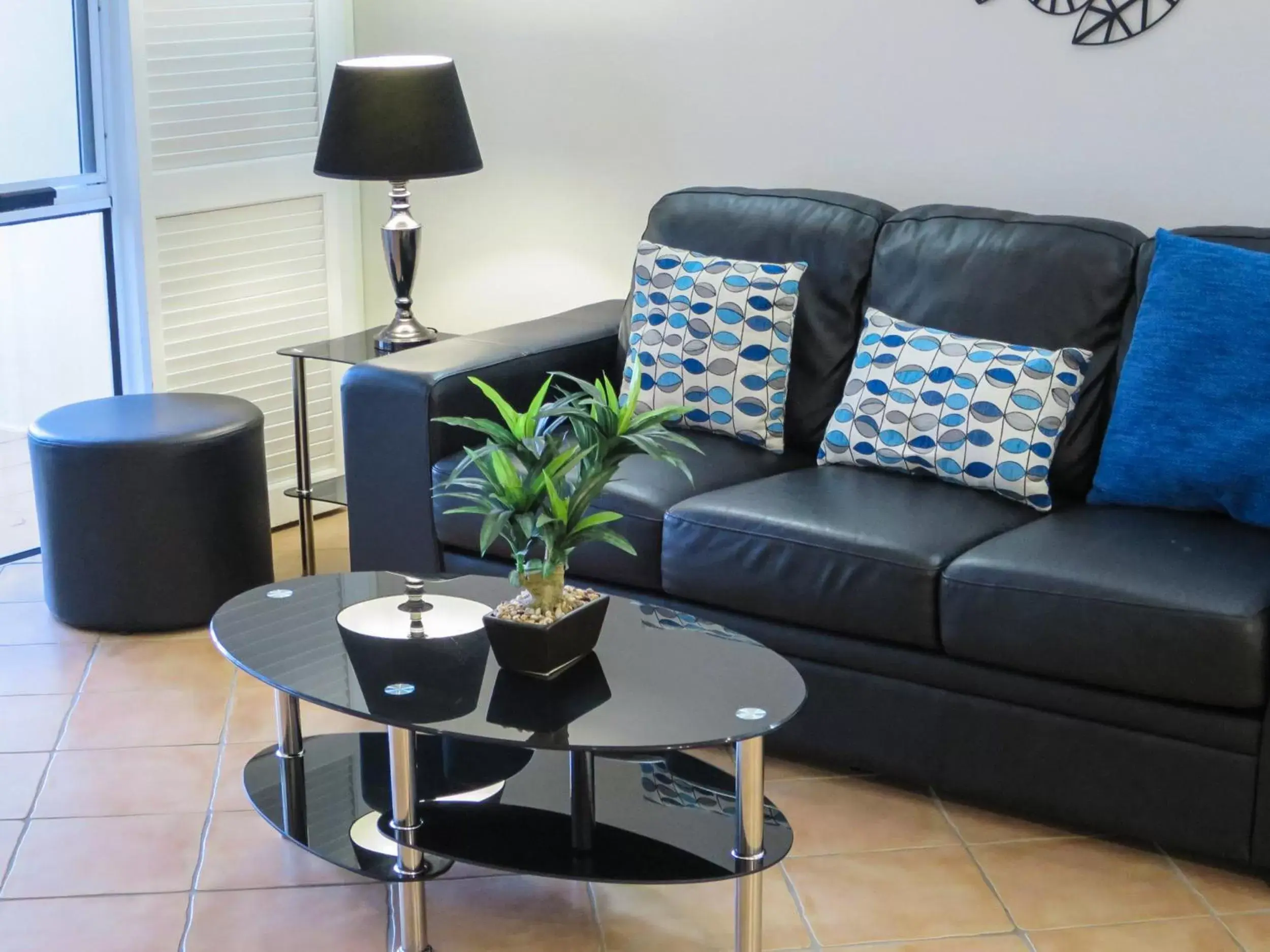 Seating Area in Marlin Waters Beachfront Apartments