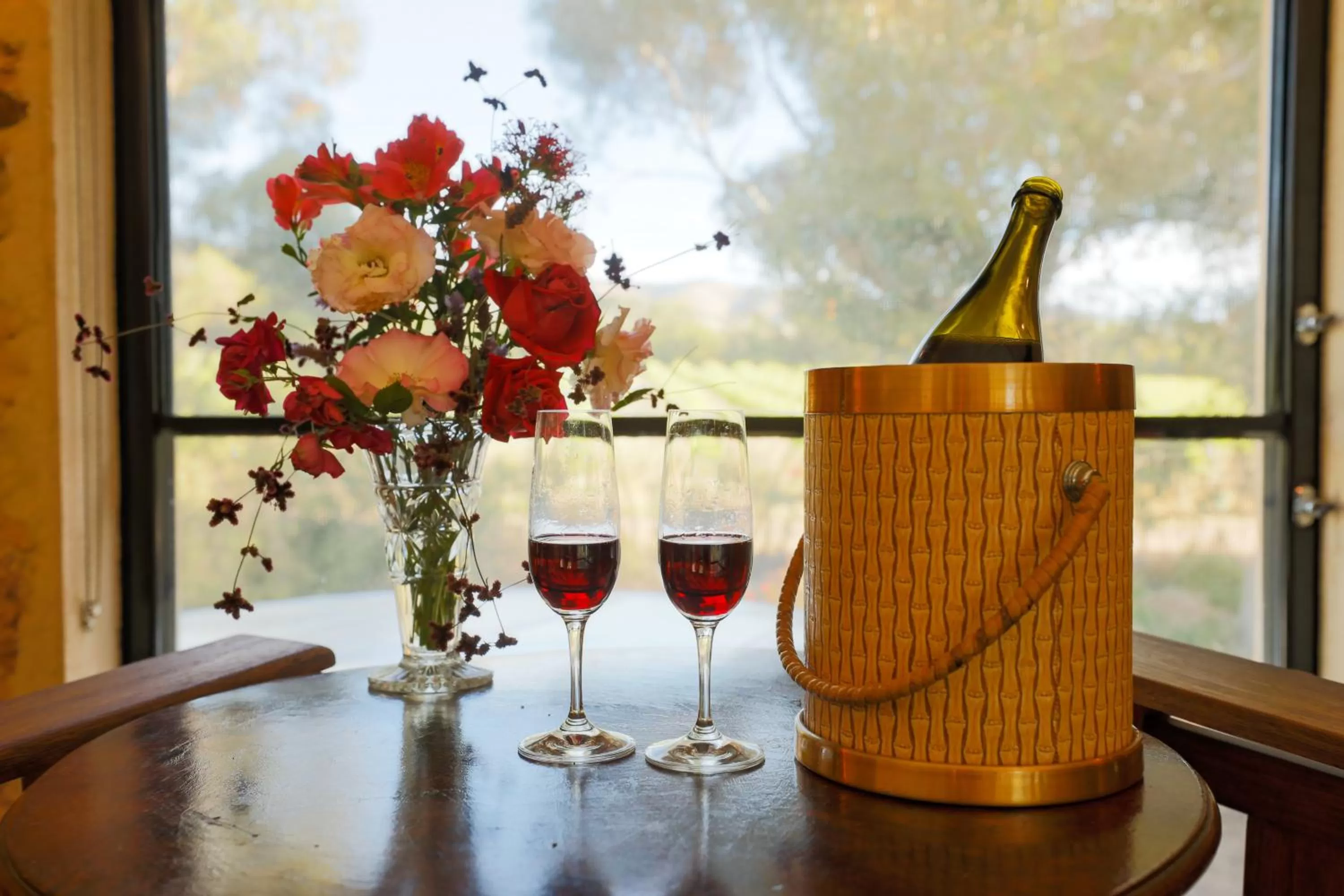 View (from property/room) in The Old Chaff Mill Organic Vineyard Retreat